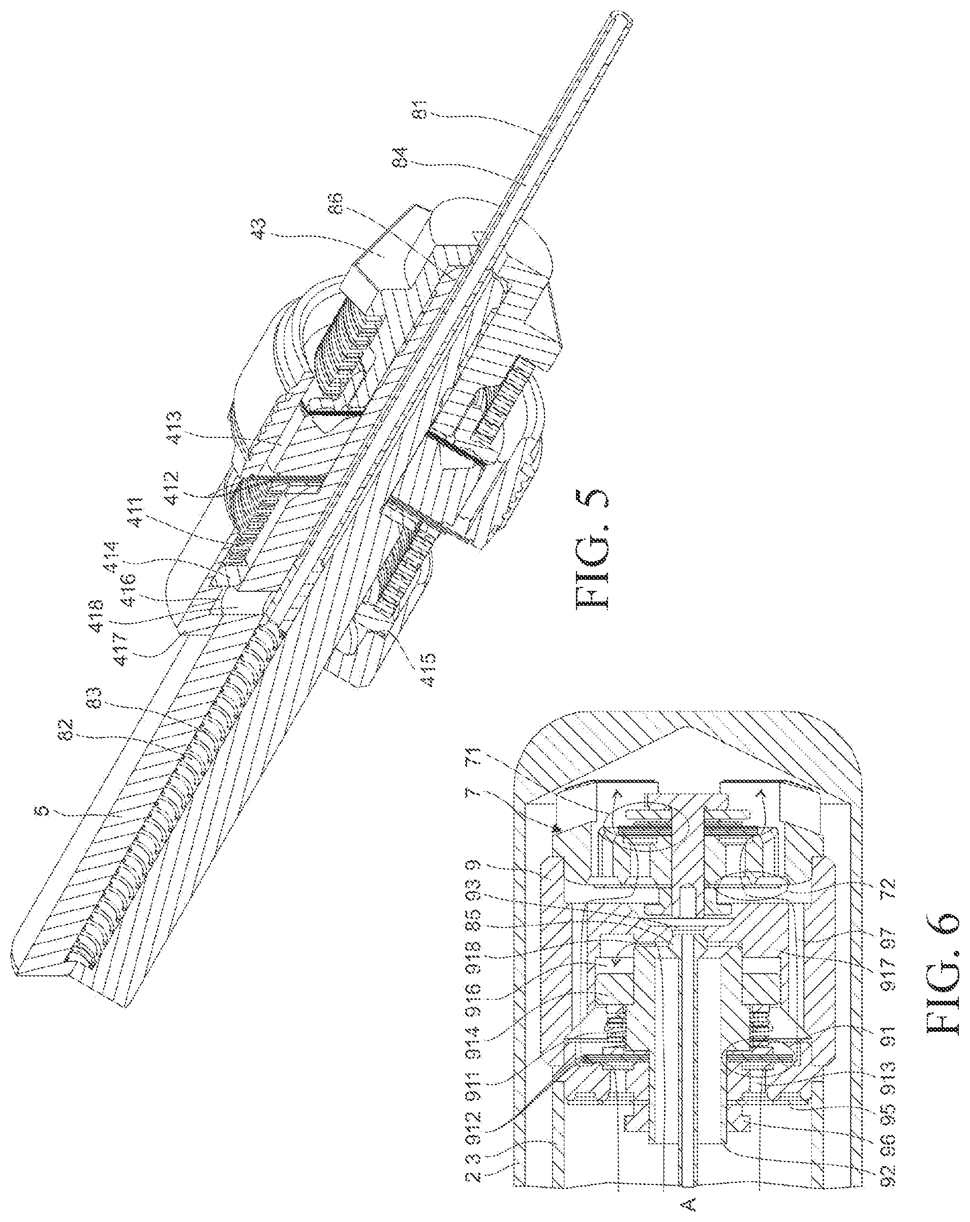 Patent US12422017 Figure 3 – Hydraulic damper with a hydraulic compression stop assembly