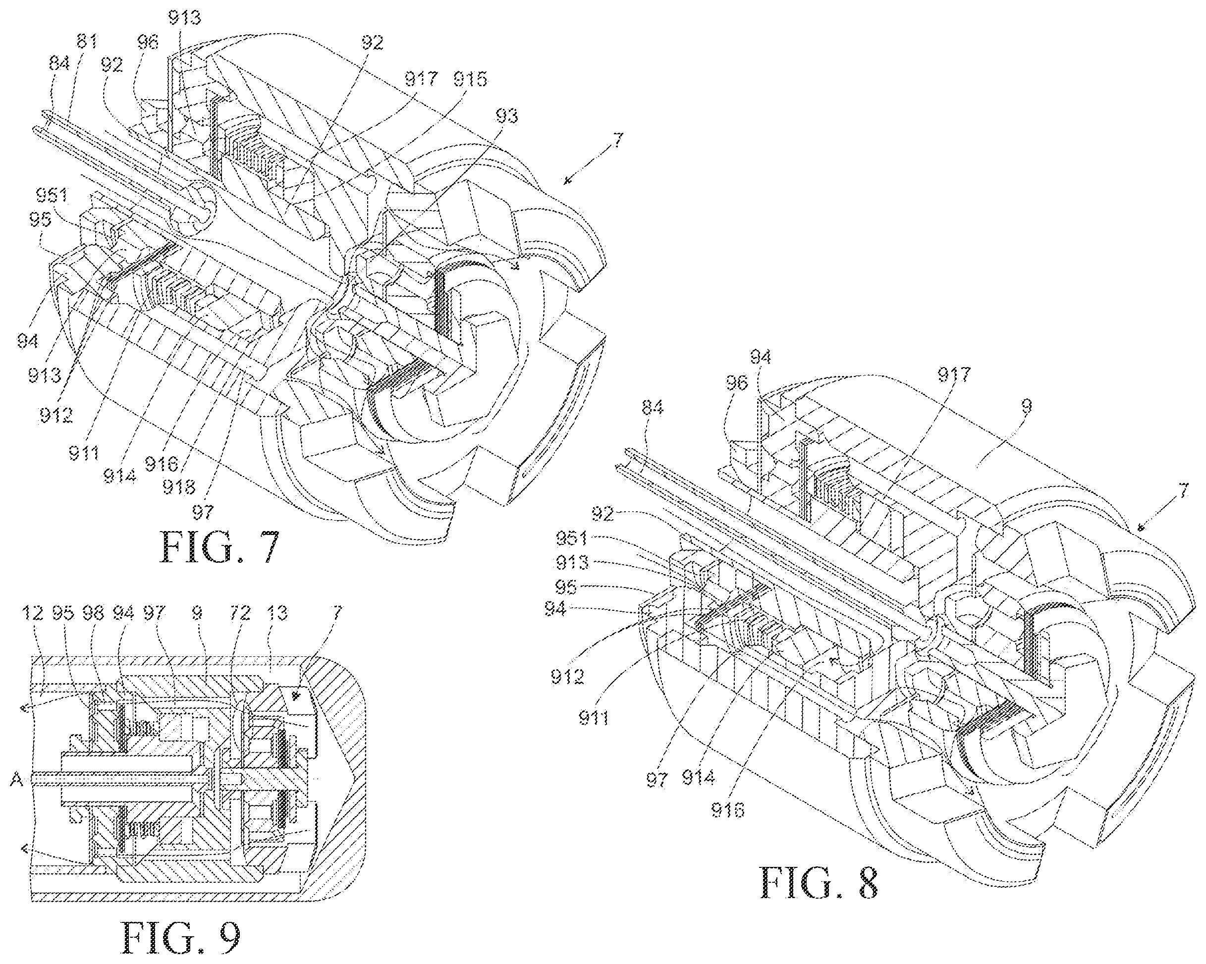 Patent US12422017 Figure 4 – Hydraulic damper with a hydraulic compression stop assembly