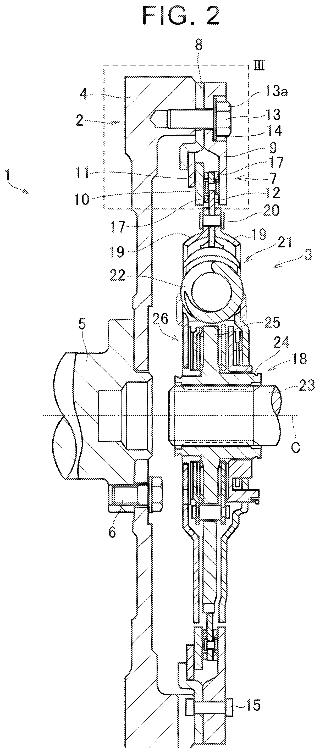 Patent US12422019 Figure 2 – Torsional vibration reducing device