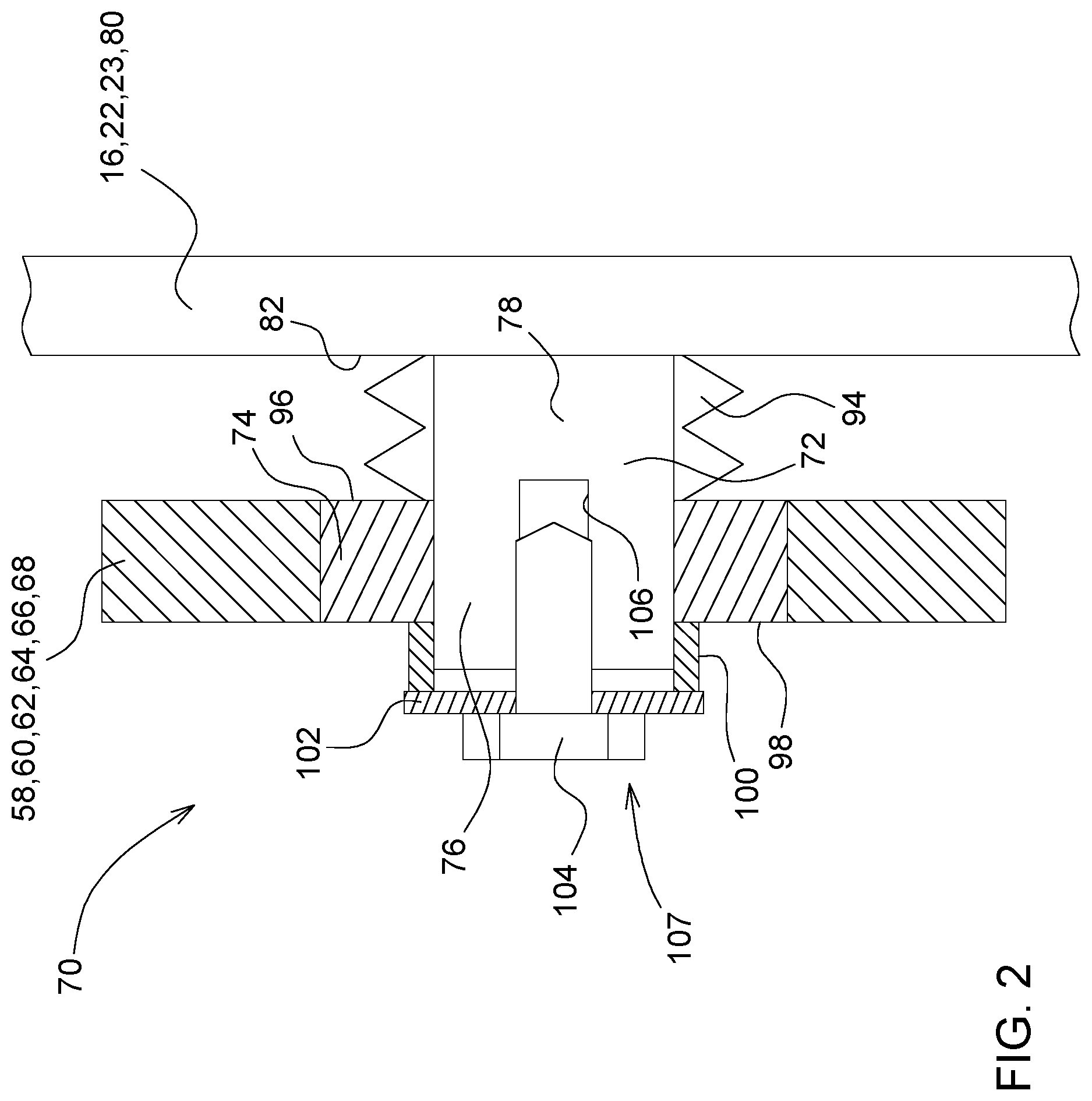 Patent US12422023 Figure 2 – Device for adjusting a sprocket of a chain drive