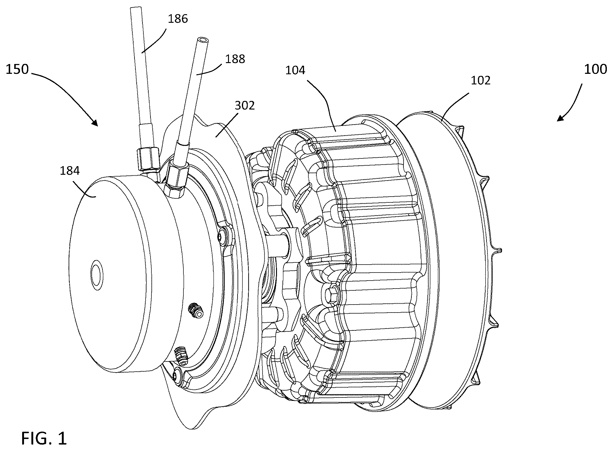 Patent US12422024 — Continuously variable transmission clutch with movable sheave actuator — Figure 1