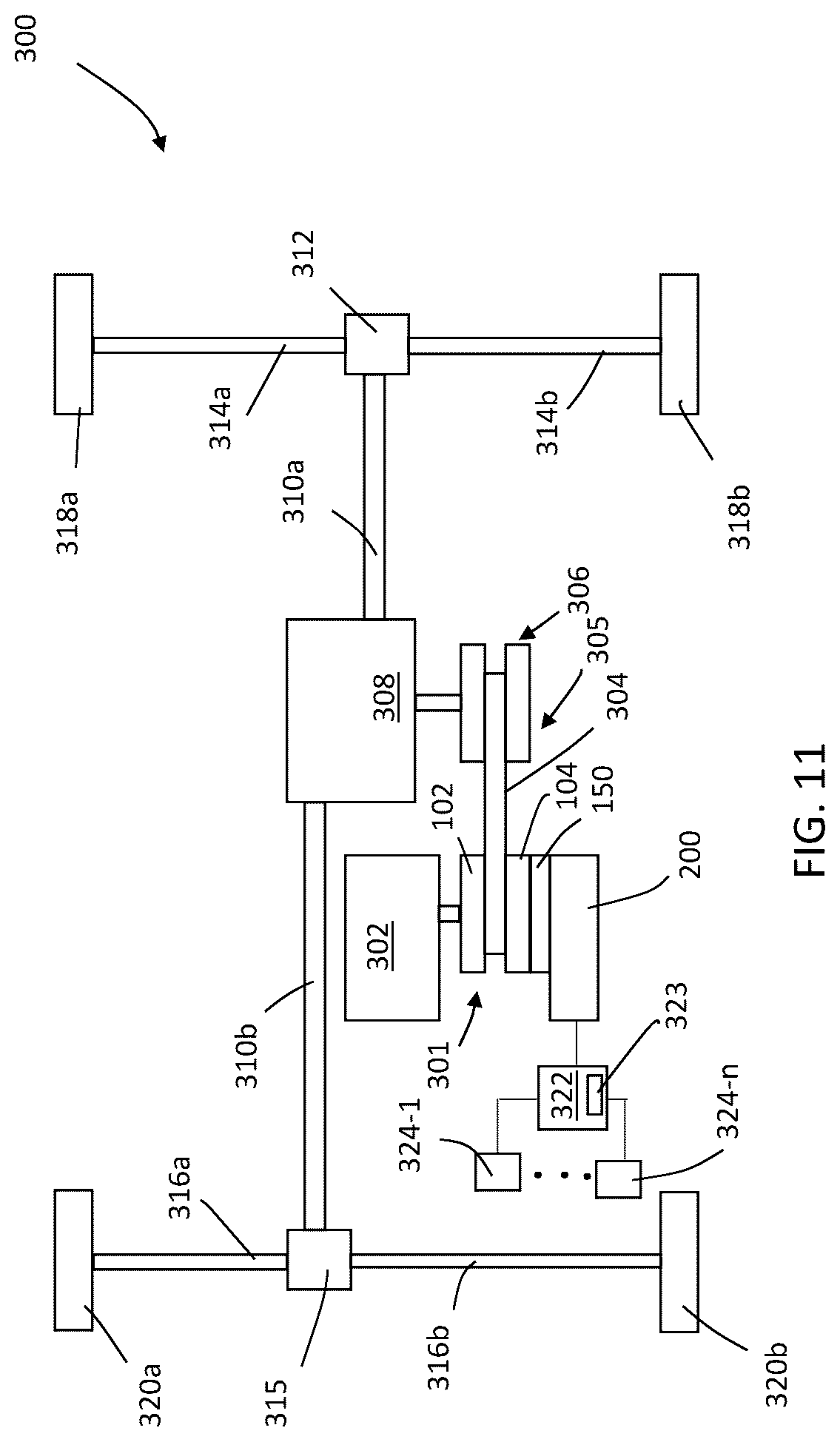 Patent US12422024 Figure 11 – Continuously variable transmission clutch with movable sheave actuator