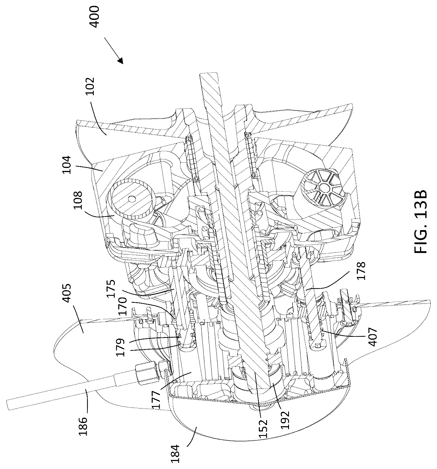 Patent US12422024 Figure 14 – Continuously variable transmission clutch with movable sheave actuator
