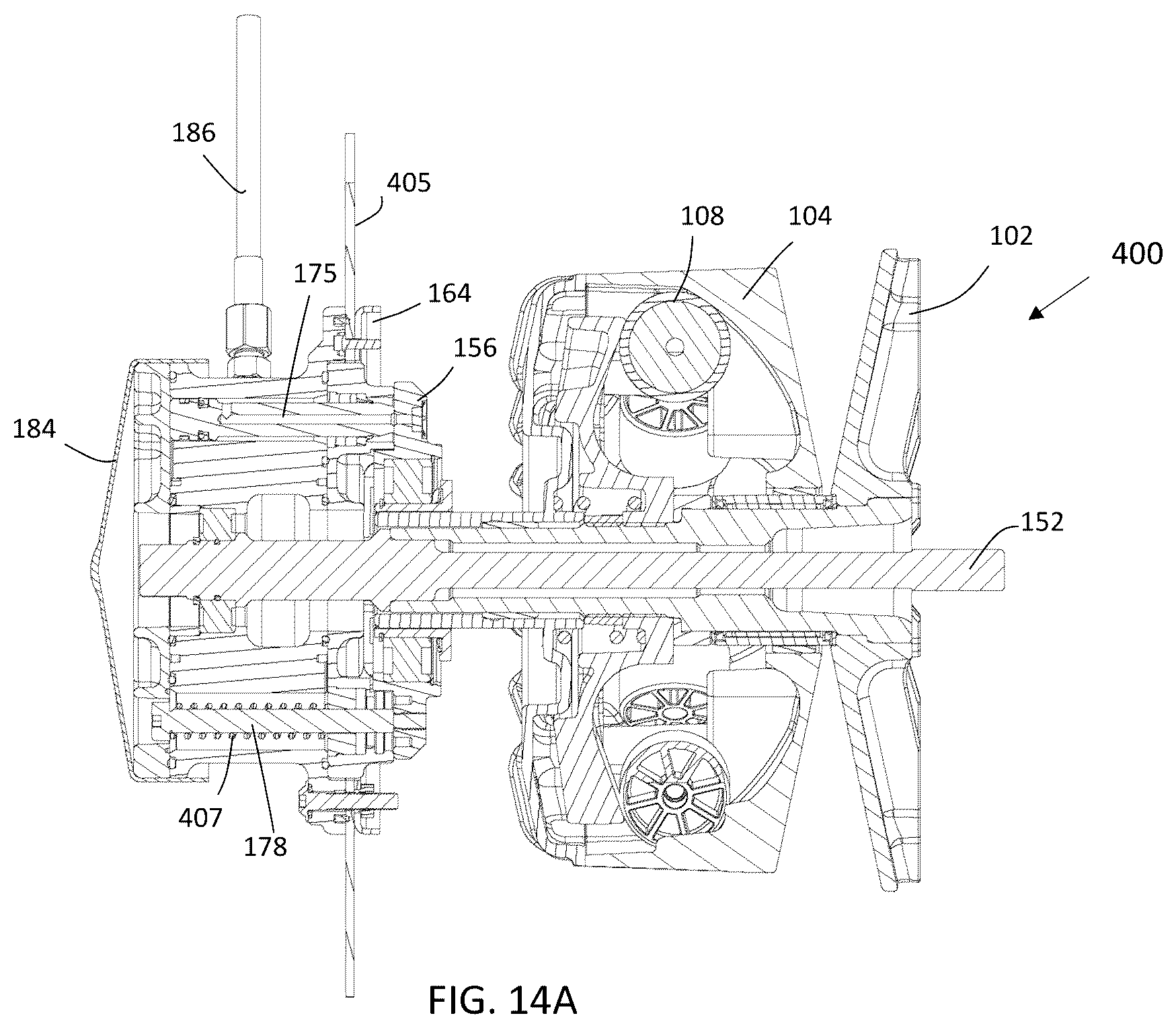 Patent US12422024 Figure 15 – Continuously variable transmission clutch with movable sheave actuator