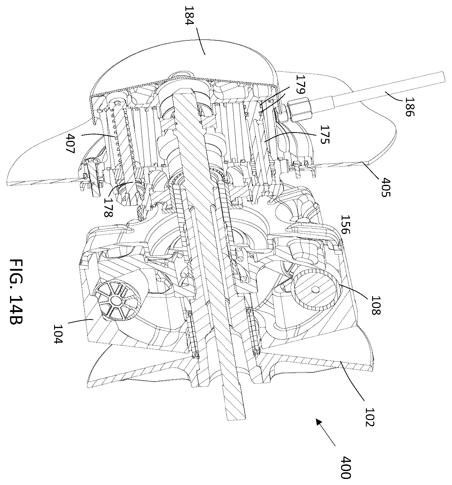 Patent US12422024 Figure 16 – Continuously variable transmission clutch with movable sheave actuator