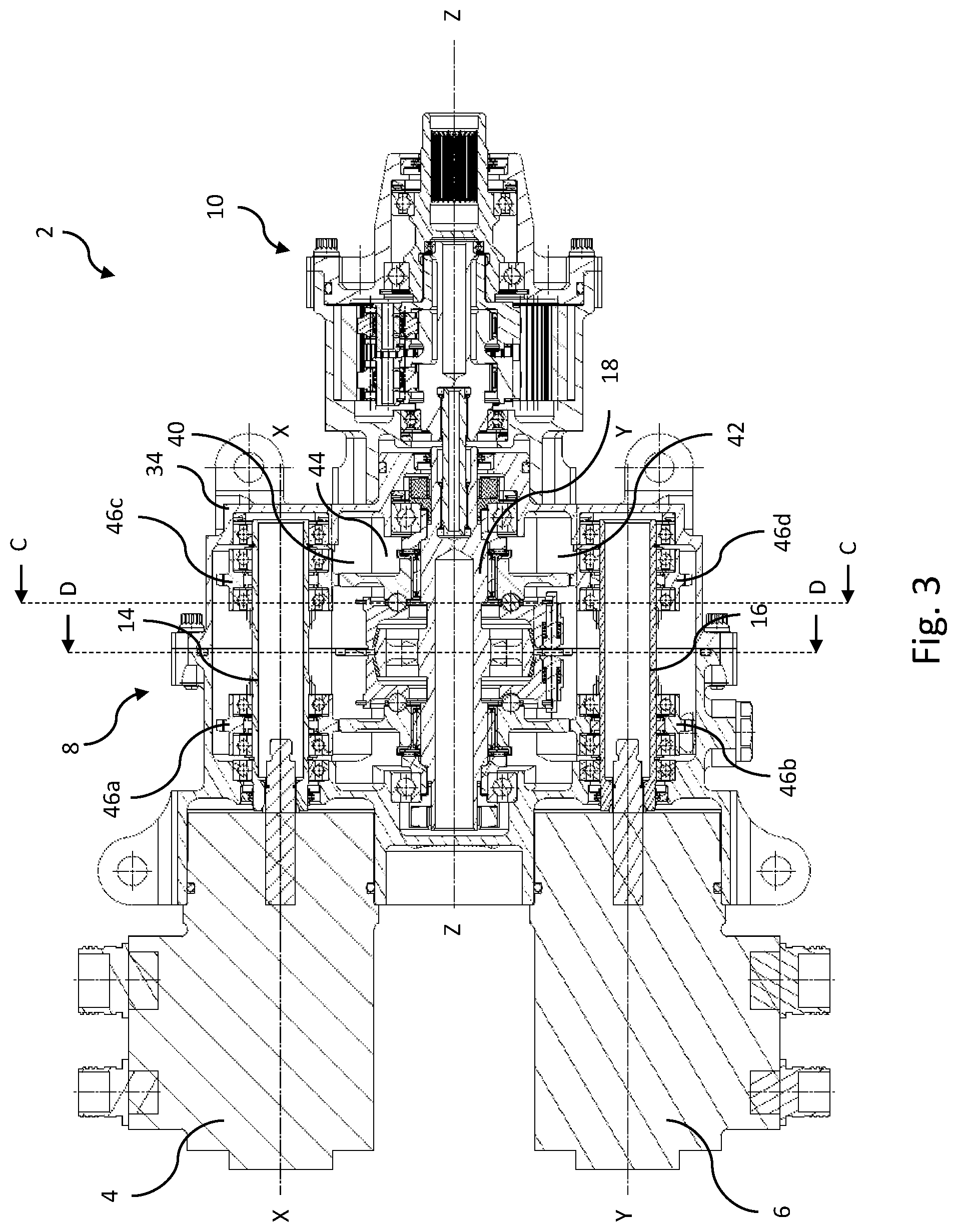 Patent US12422025 Figure 3 – Dual motor drive system for actuator