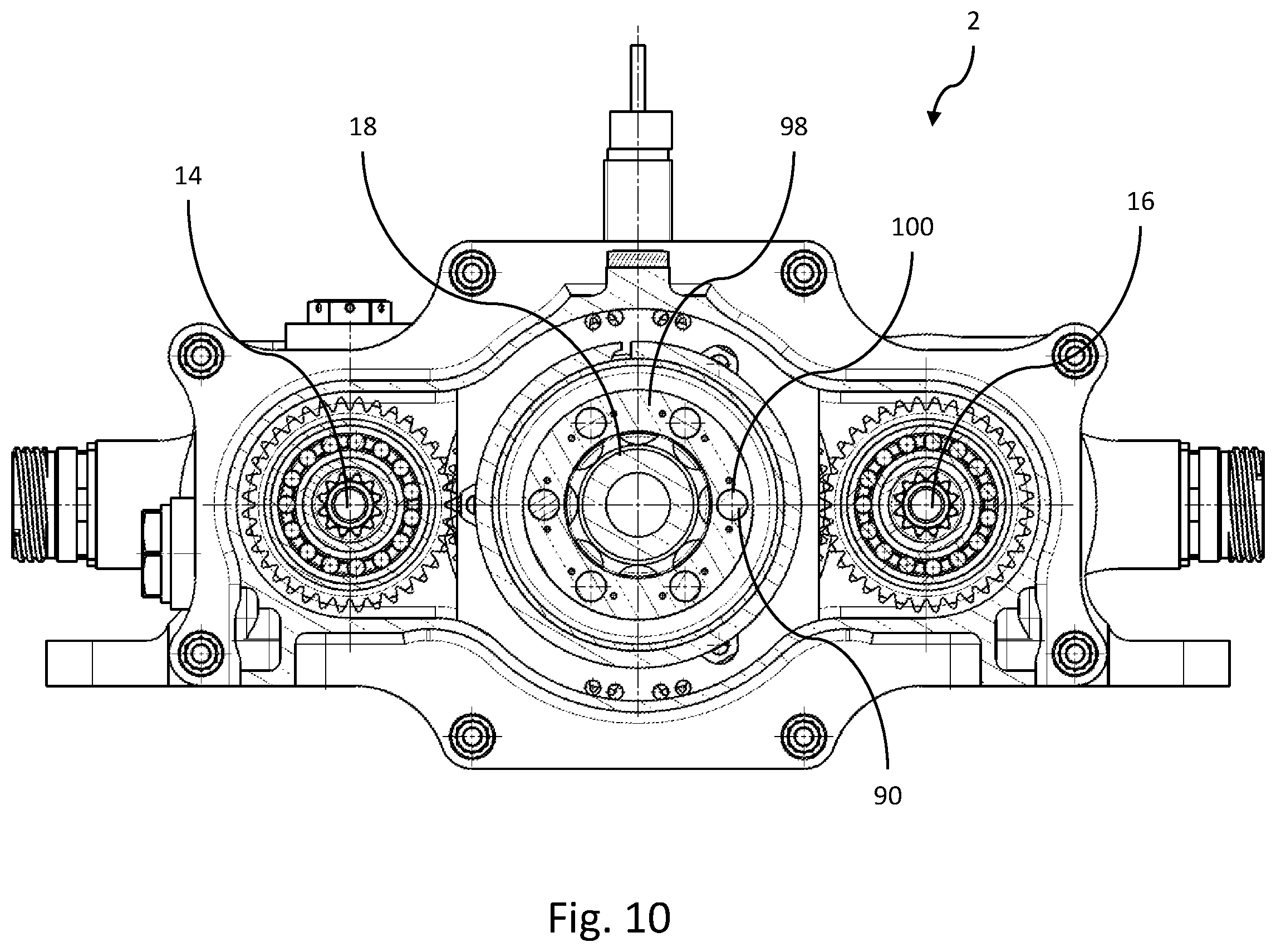 Patent US12422025 Figure 10 – Dual motor drive system for actuator