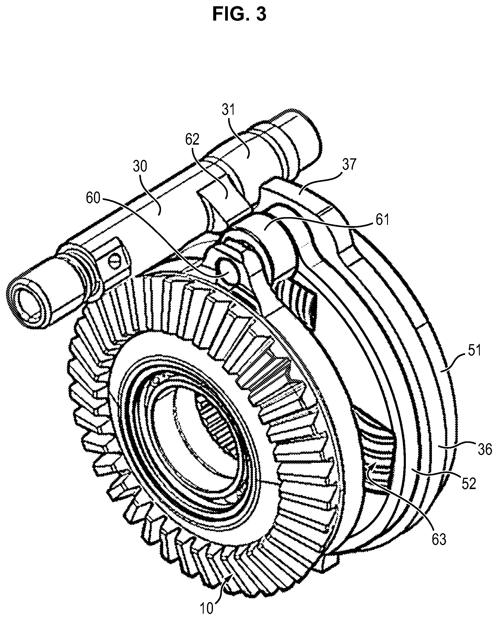 Patent US12422028 Figure 3 – Locking/unlocking system for a lost-motion thrust reverser actuator, and actuator including such a system