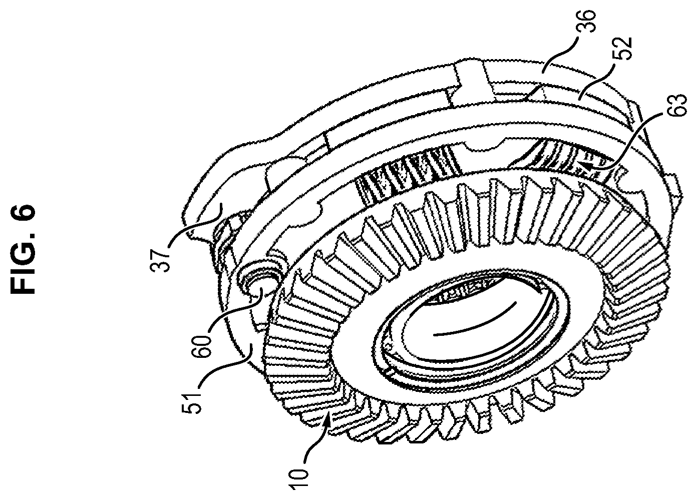 Patent US12422028 Figure 6 – Locking/unlocking system for a lost-motion thrust reverser actuator, and actuator including such a system