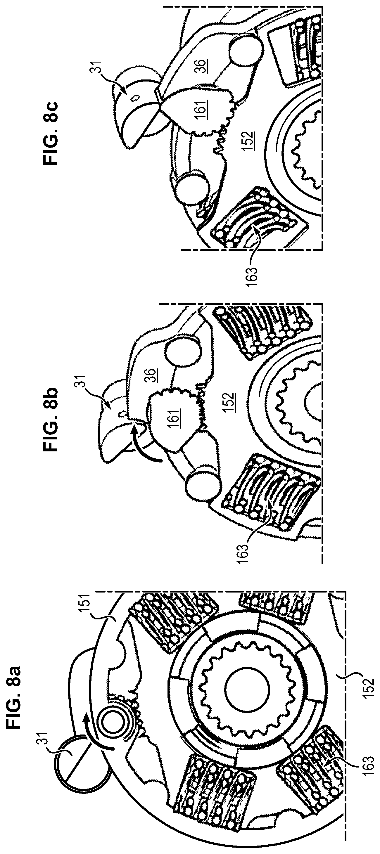 Patent US12422028 Figure 8 – Locking/unlocking system for a lost-motion thrust reverser actuator, and actuator including such a system