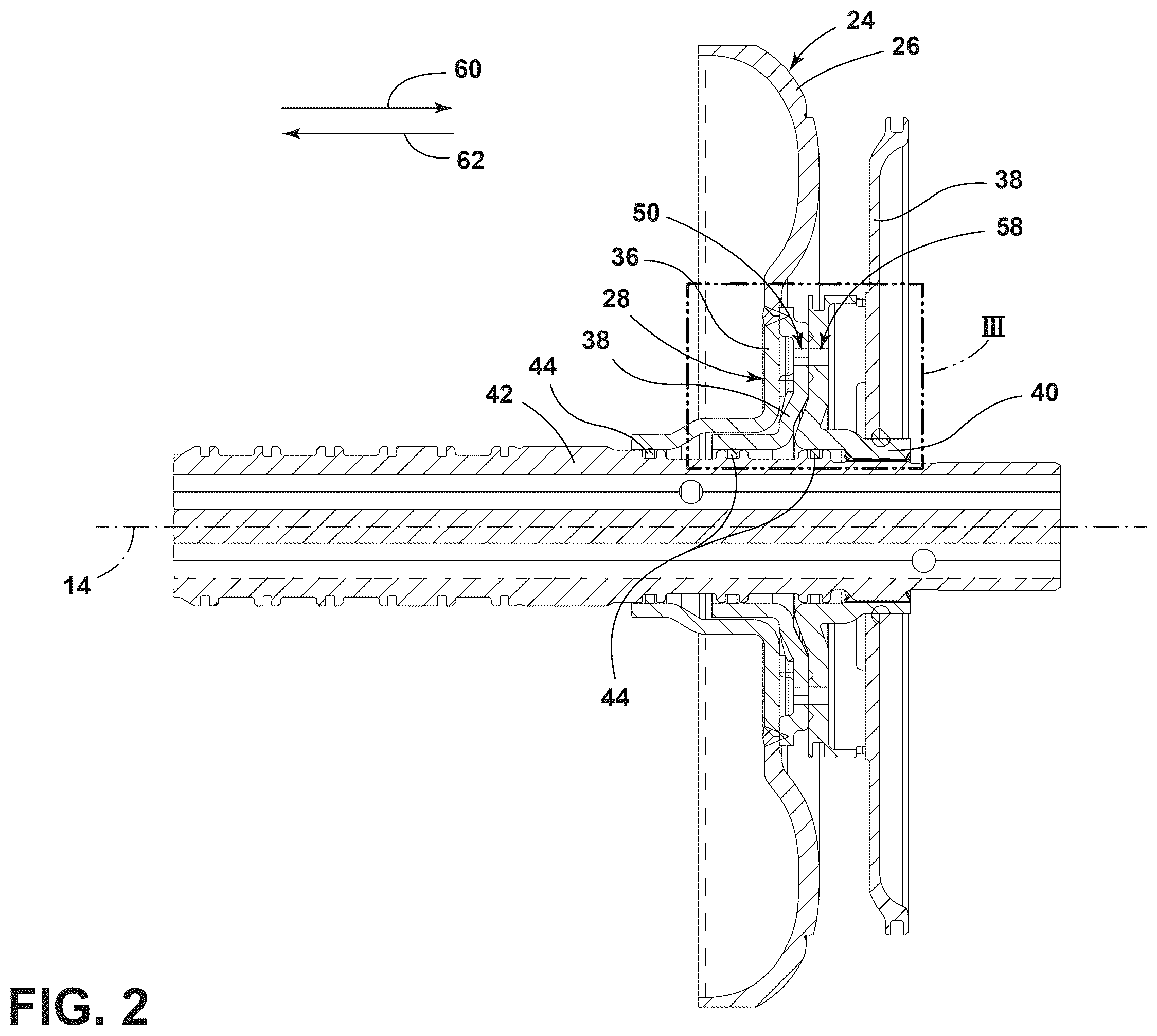Patent US12422030 Figure 2 – Turbine hub of a torque converter