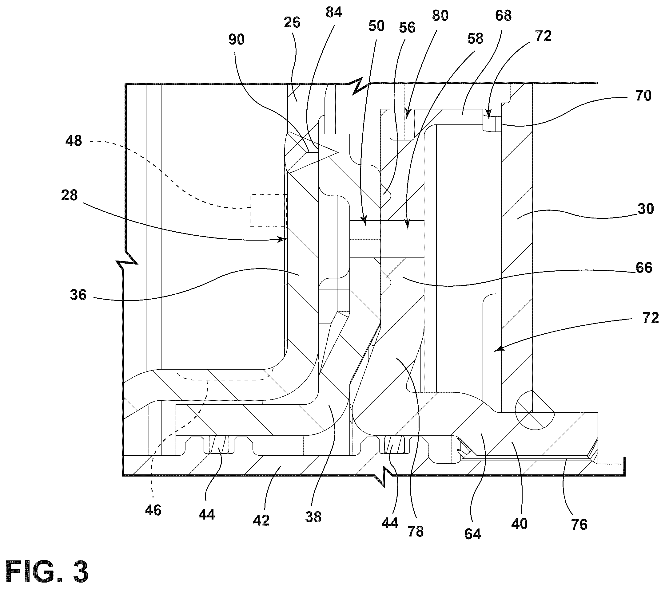 Patent US12422030 Figure 3 – Turbine hub of a torque converter
