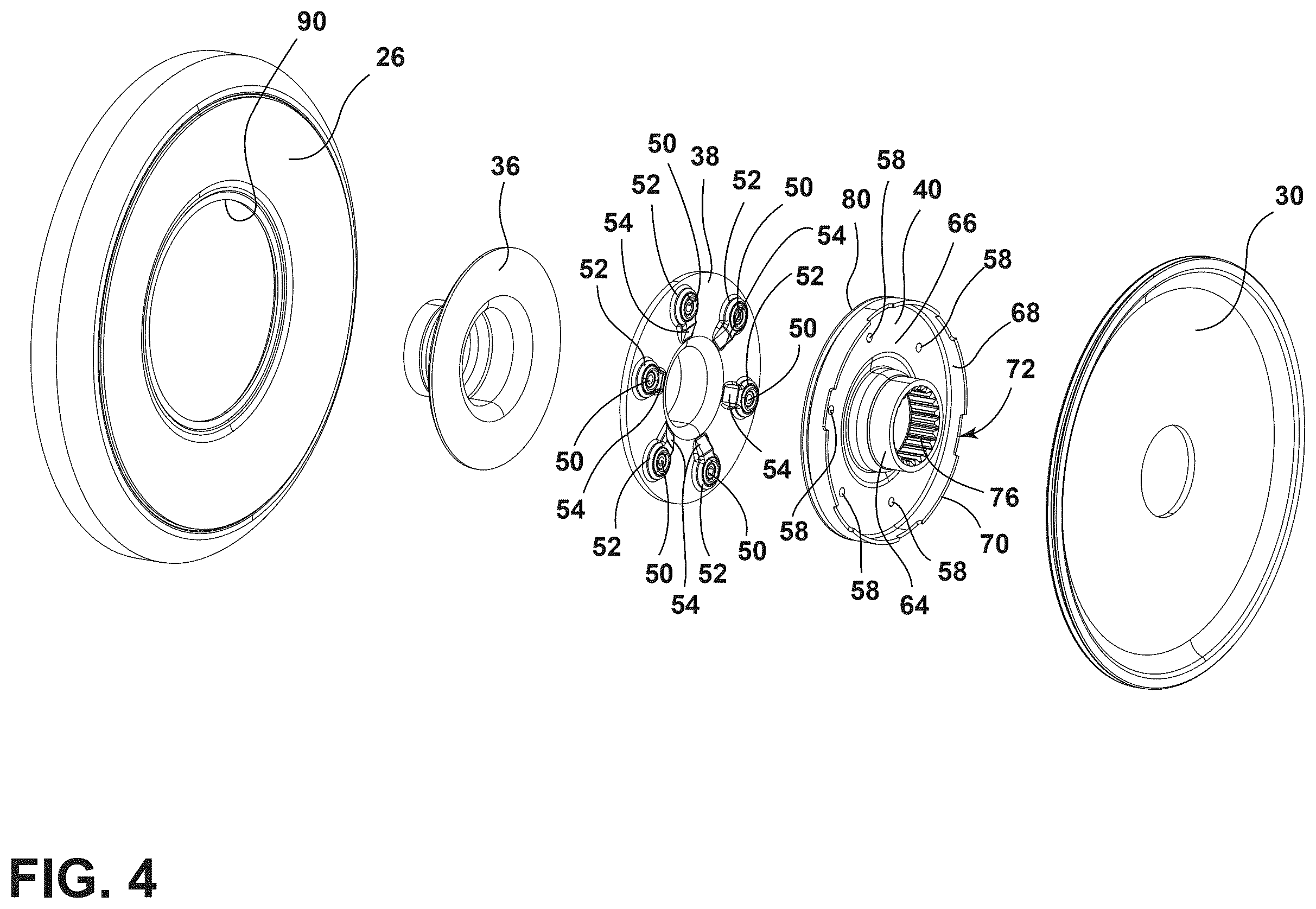 Patent US12422030 Figure 4 – Turbine hub of a torque converter