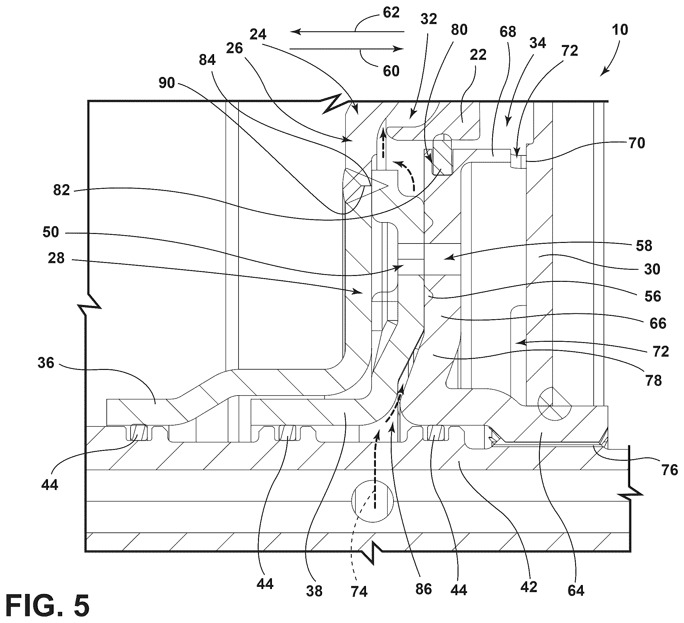 Patent US12422030 Figure 5 – Turbine hub of a torque converter