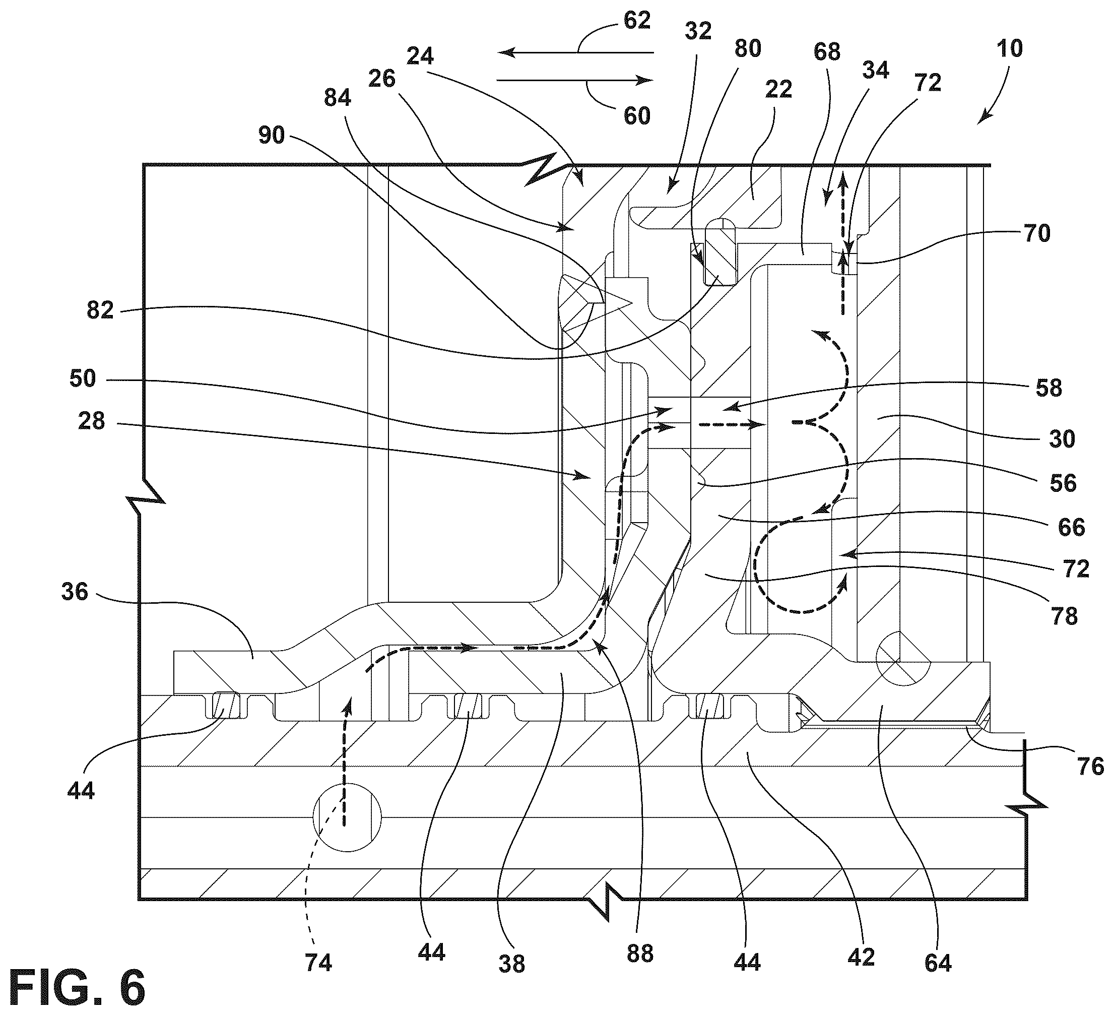 Patent US12422030 Figure 6 – Turbine hub of a torque converter
