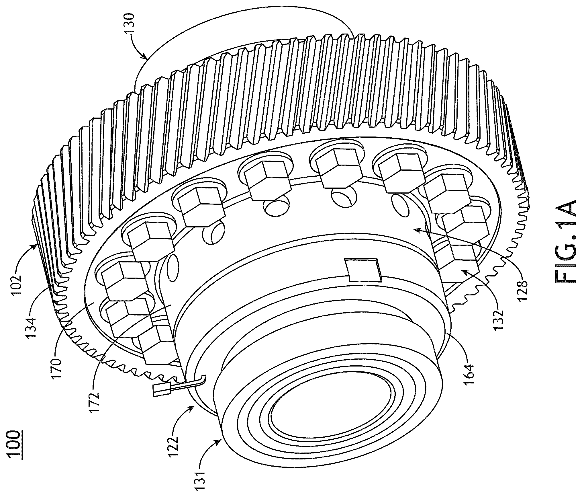 Patent US12422031 Figure 1 – Electromagnetic actuated locking differential