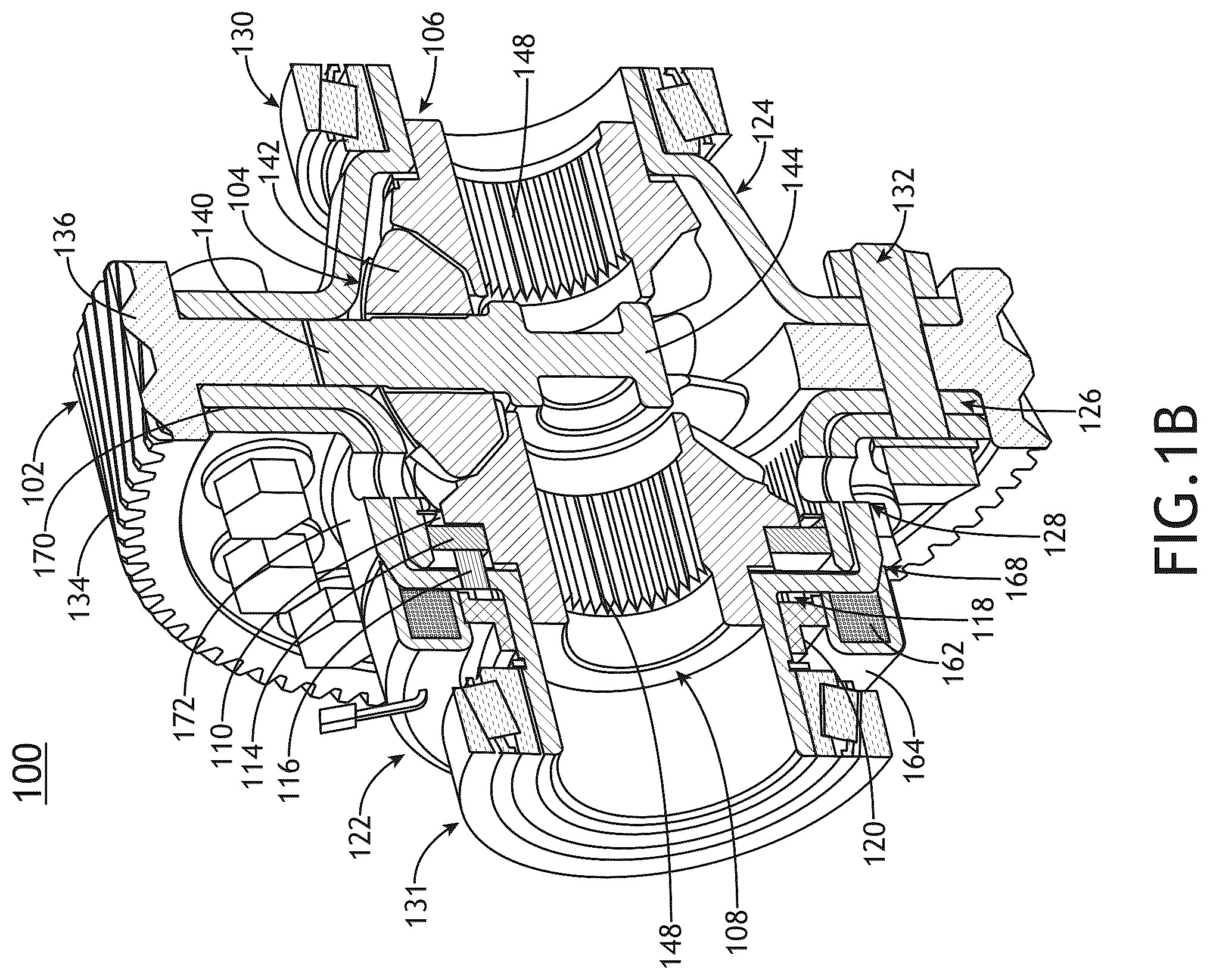 Patent US12422031 Figure 2 – Electromagnetic actuated locking differential