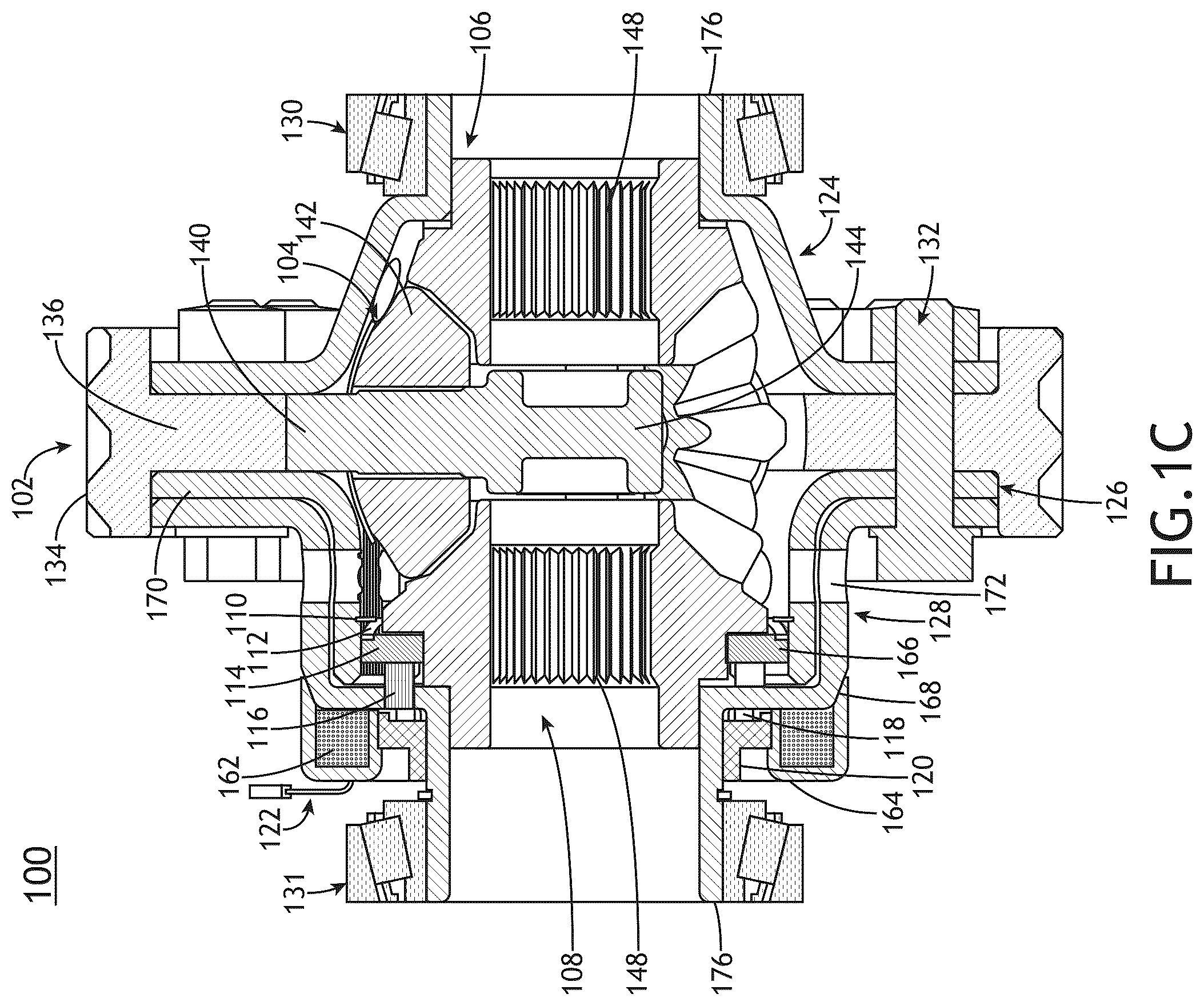 Patent US12422031 Figure 3 – Electromagnetic actuated locking differential