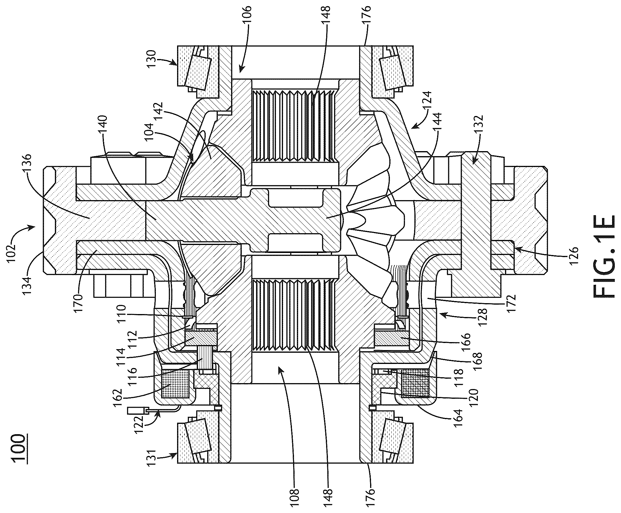 Patent US12422031 Figure 5 – Electromagnetic actuated locking differential