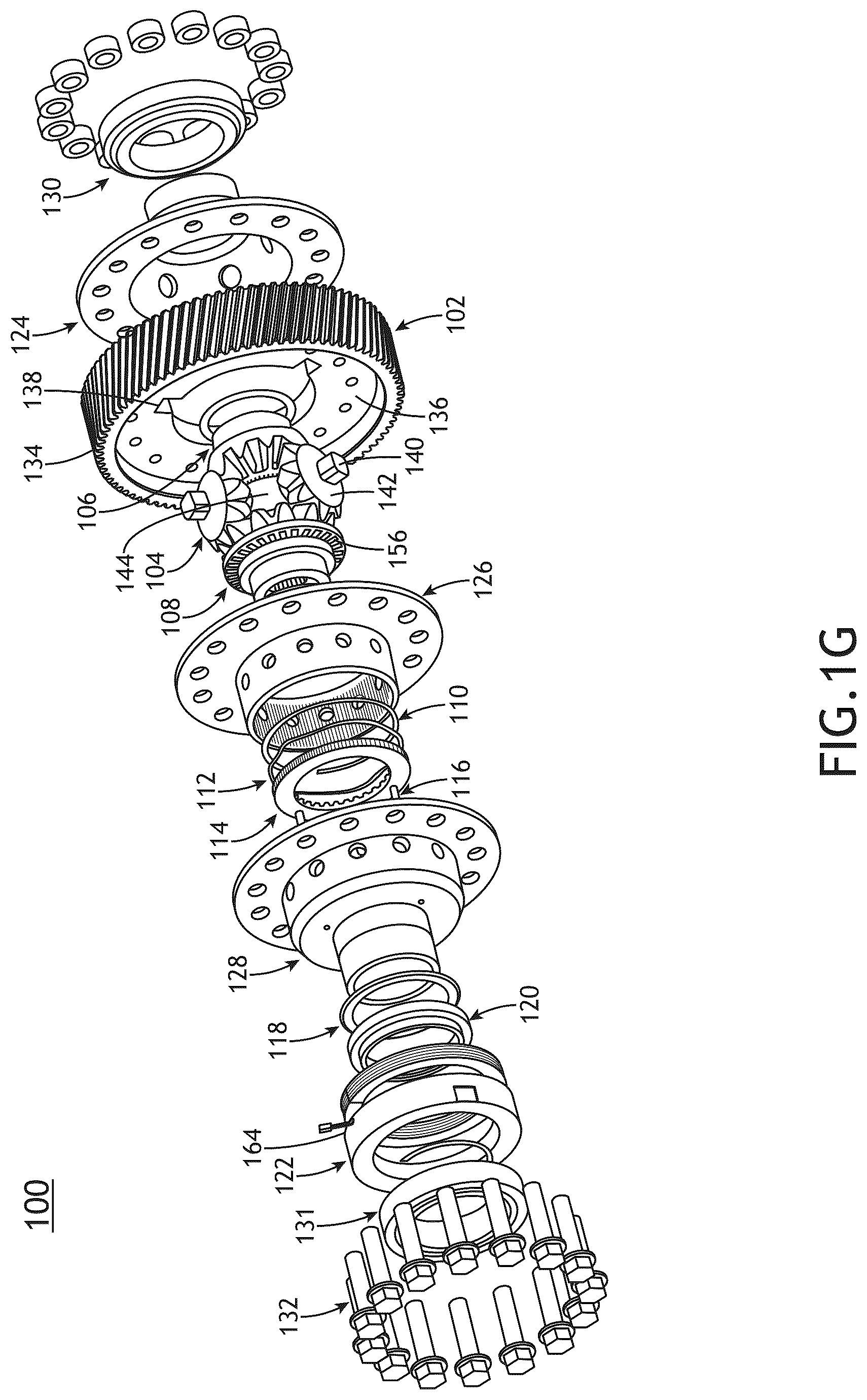 Patent US12422031 Figure 7 – Electromagnetic actuated locking differential