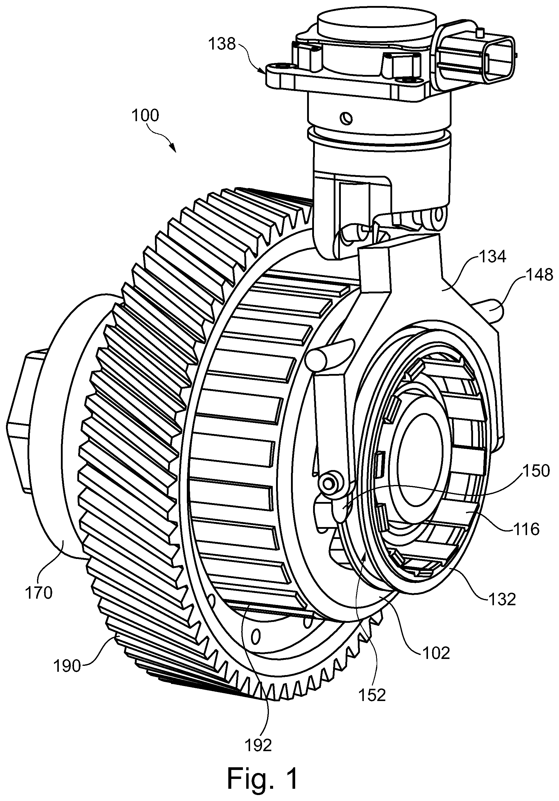 Patent US12422032 Figure 1 – Electronic differential disconnect clutch