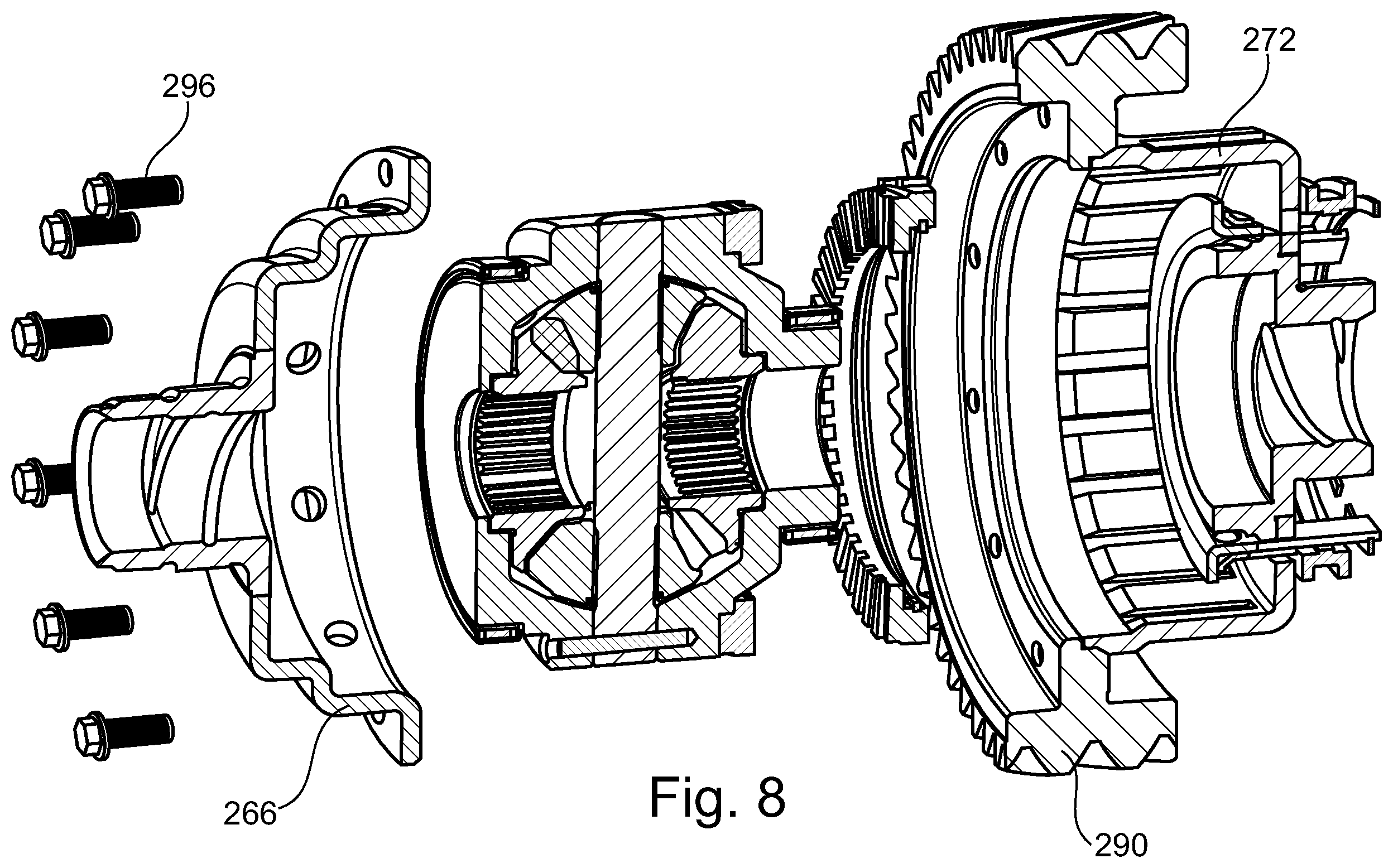 Patent US12422032 Figure 6 – Electronic differential disconnect clutch