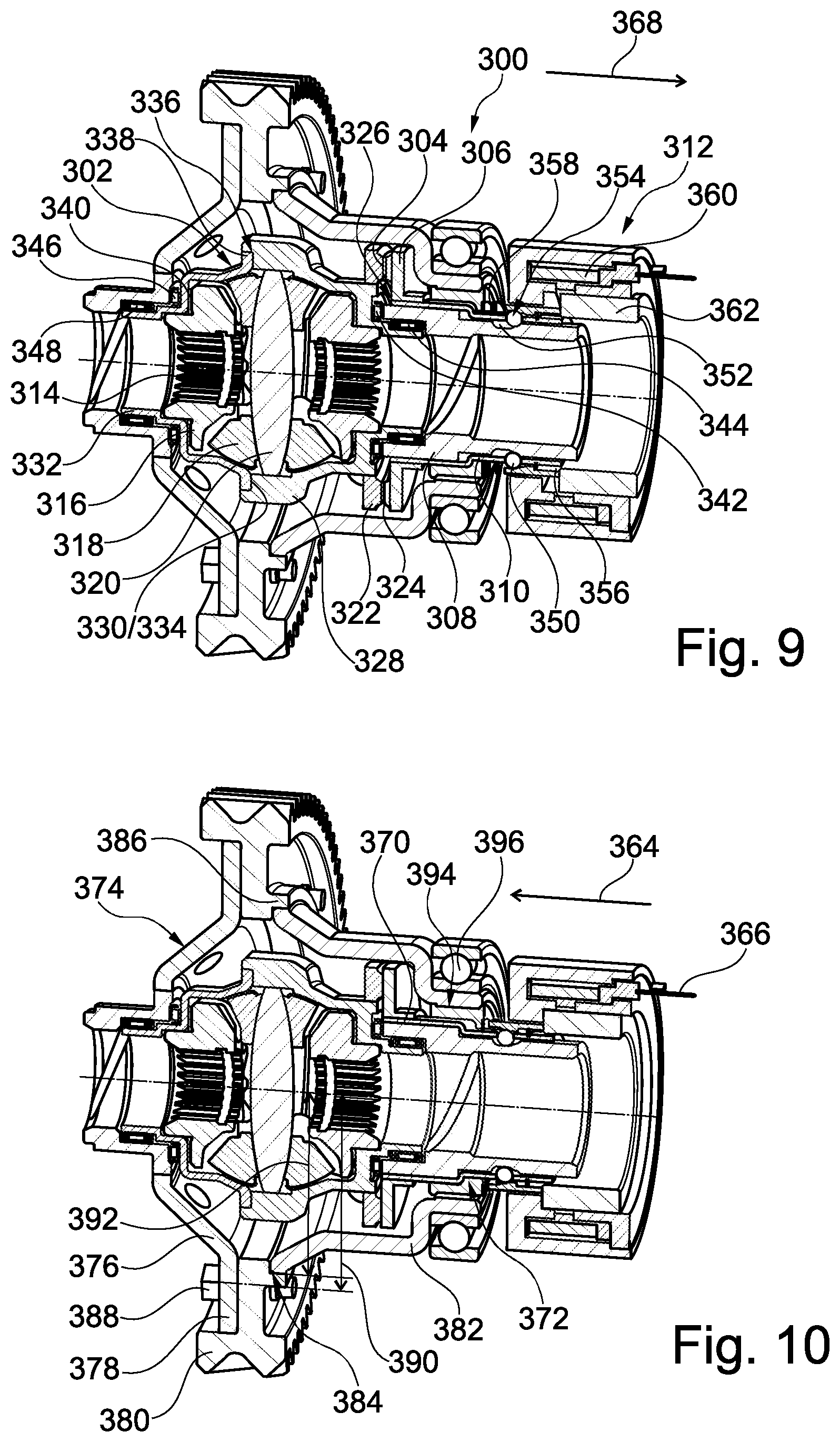 Patent US12422032 Figure 7 – Electronic differential disconnect clutch
