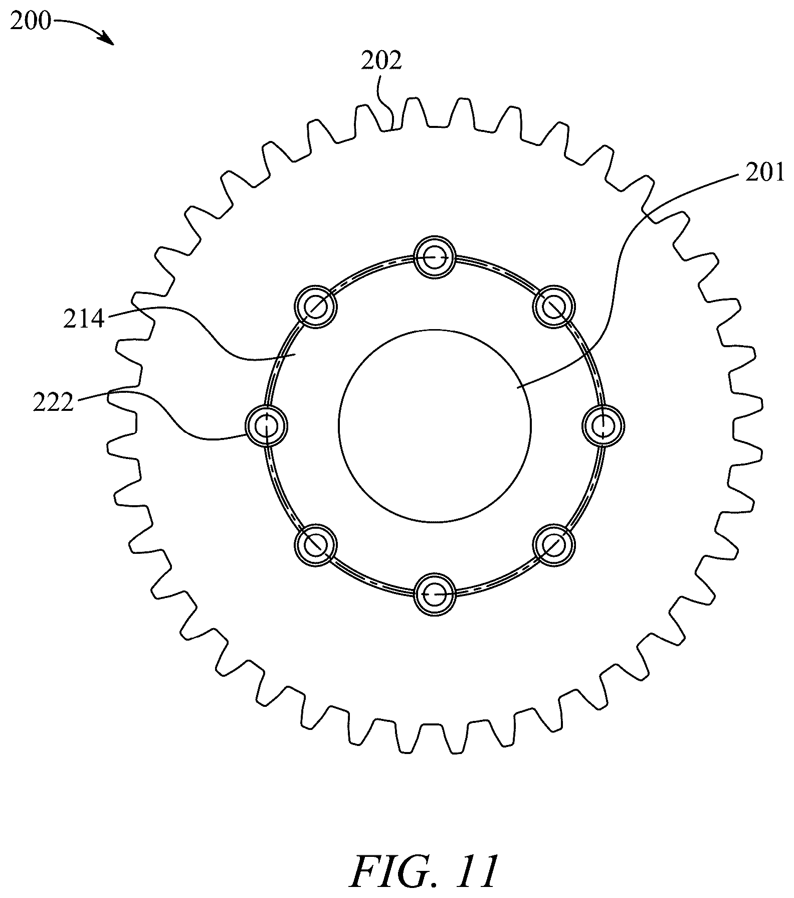 Patent US12422033 Figure 12 – Pinned gear assembly