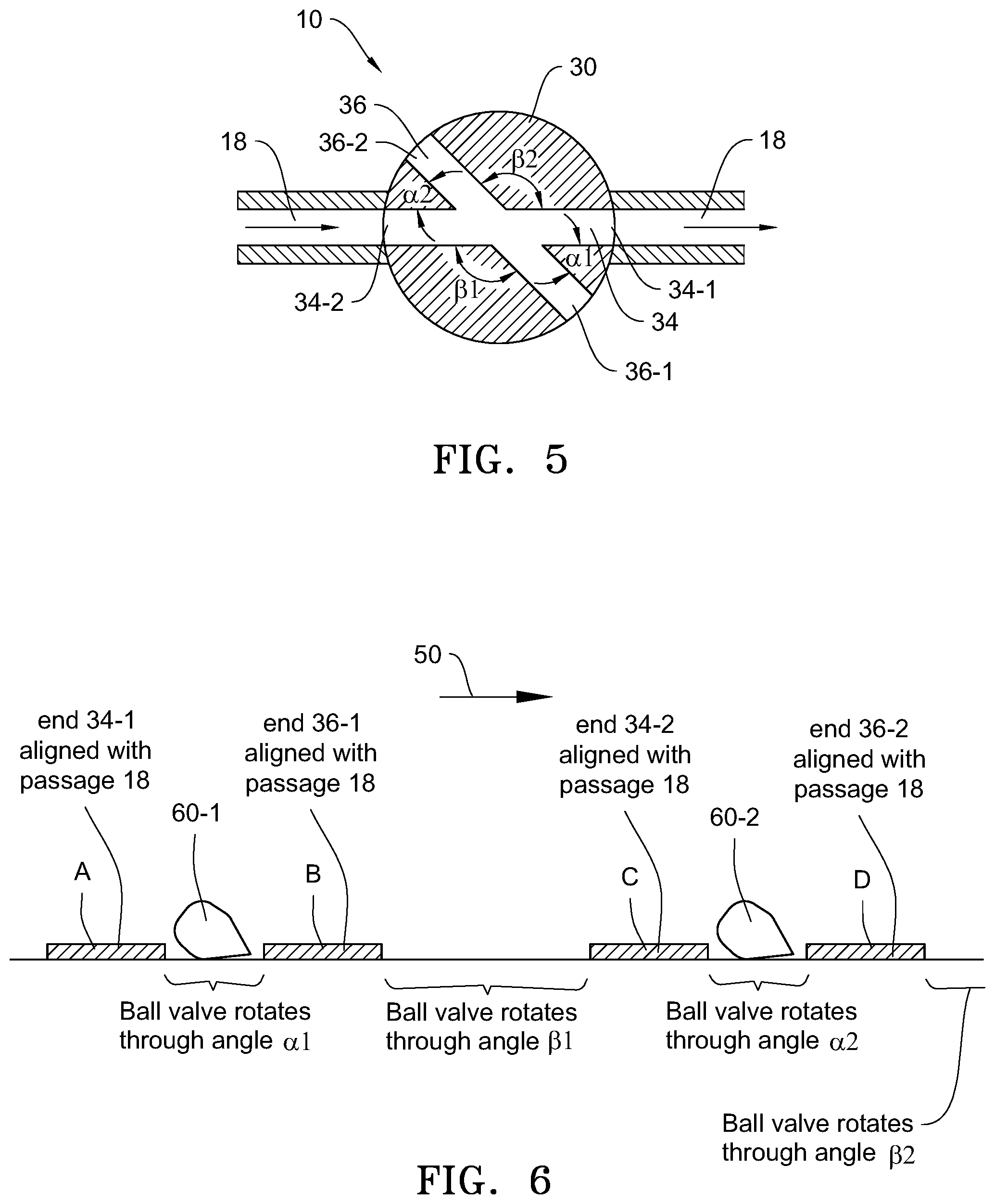 Patent US12422044 Figure 3 – Inline, multi-port ball valve