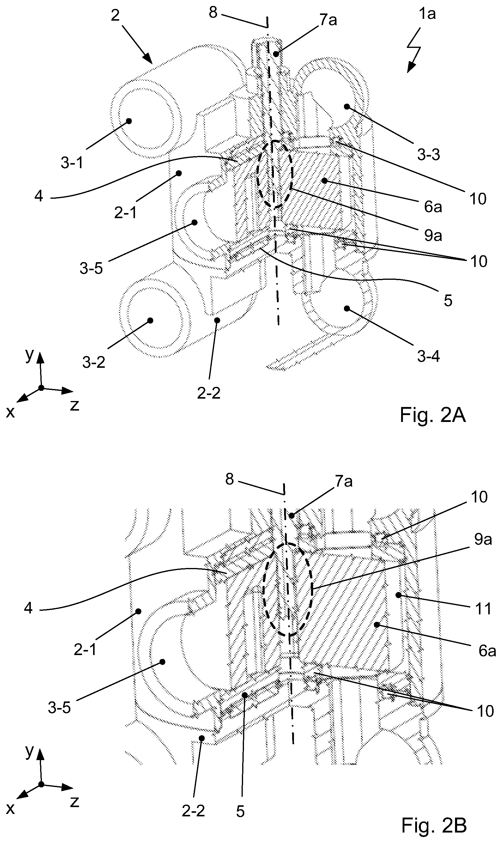 Patent US12422049 Figure 2 – Device for regulating a flow and distributing a fluid circuit as well as a conveying unit with the device