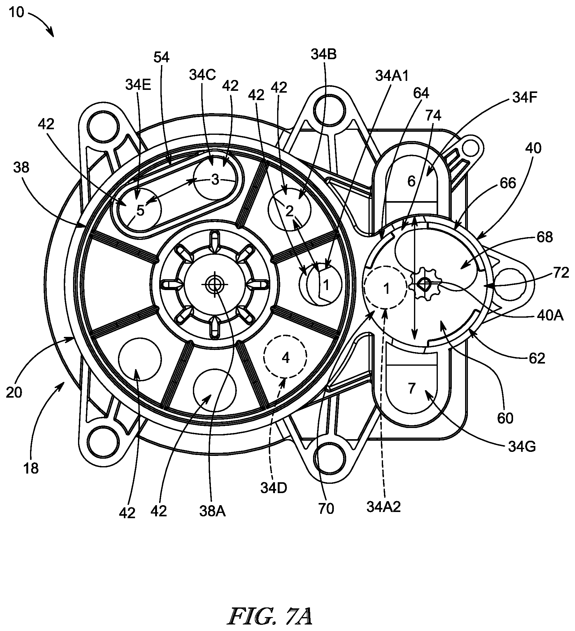 Patent US12422050 Figure 7 – Multi-way valve