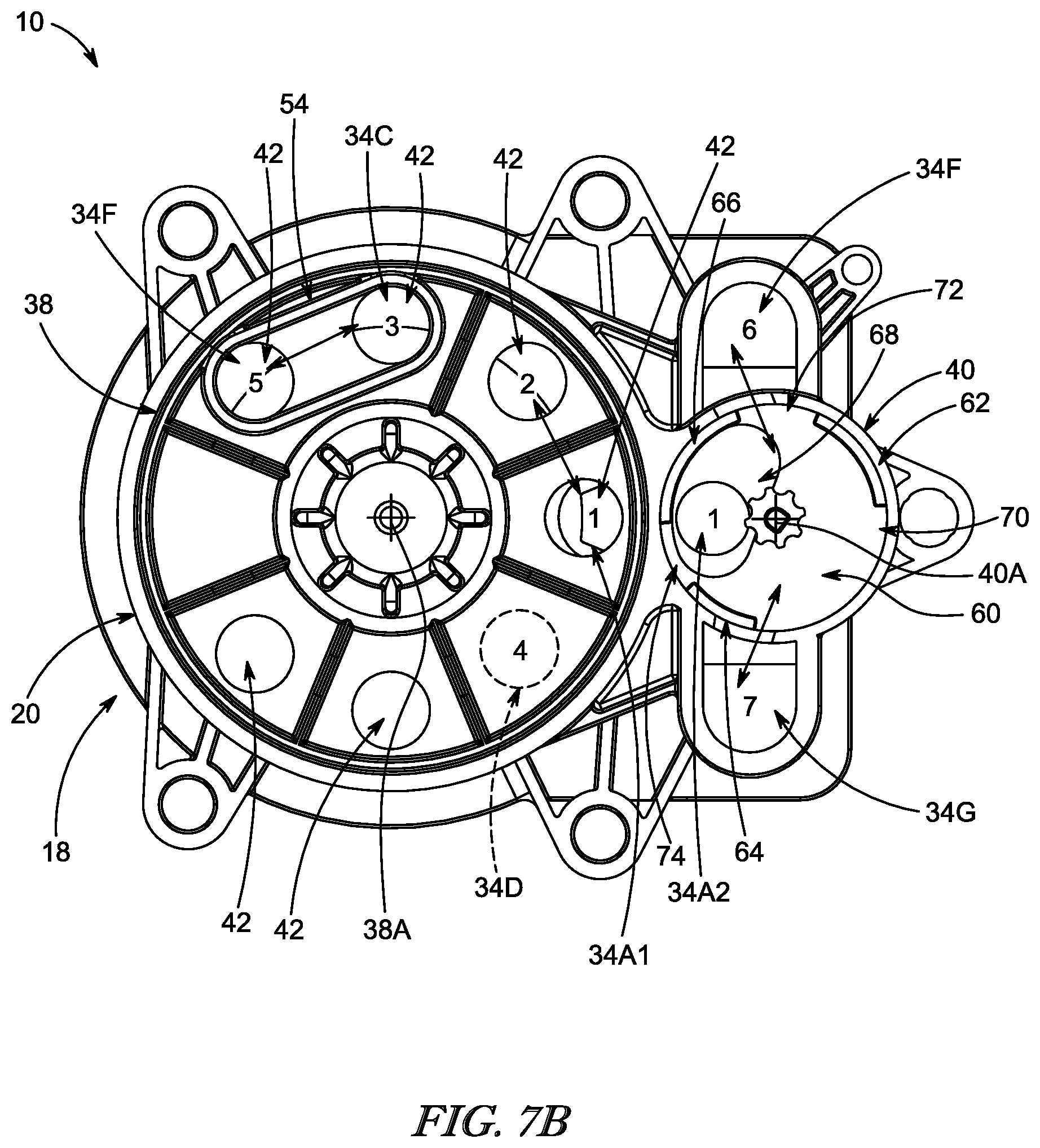 Patent US12422050 Figure 8 – Multi-way valve