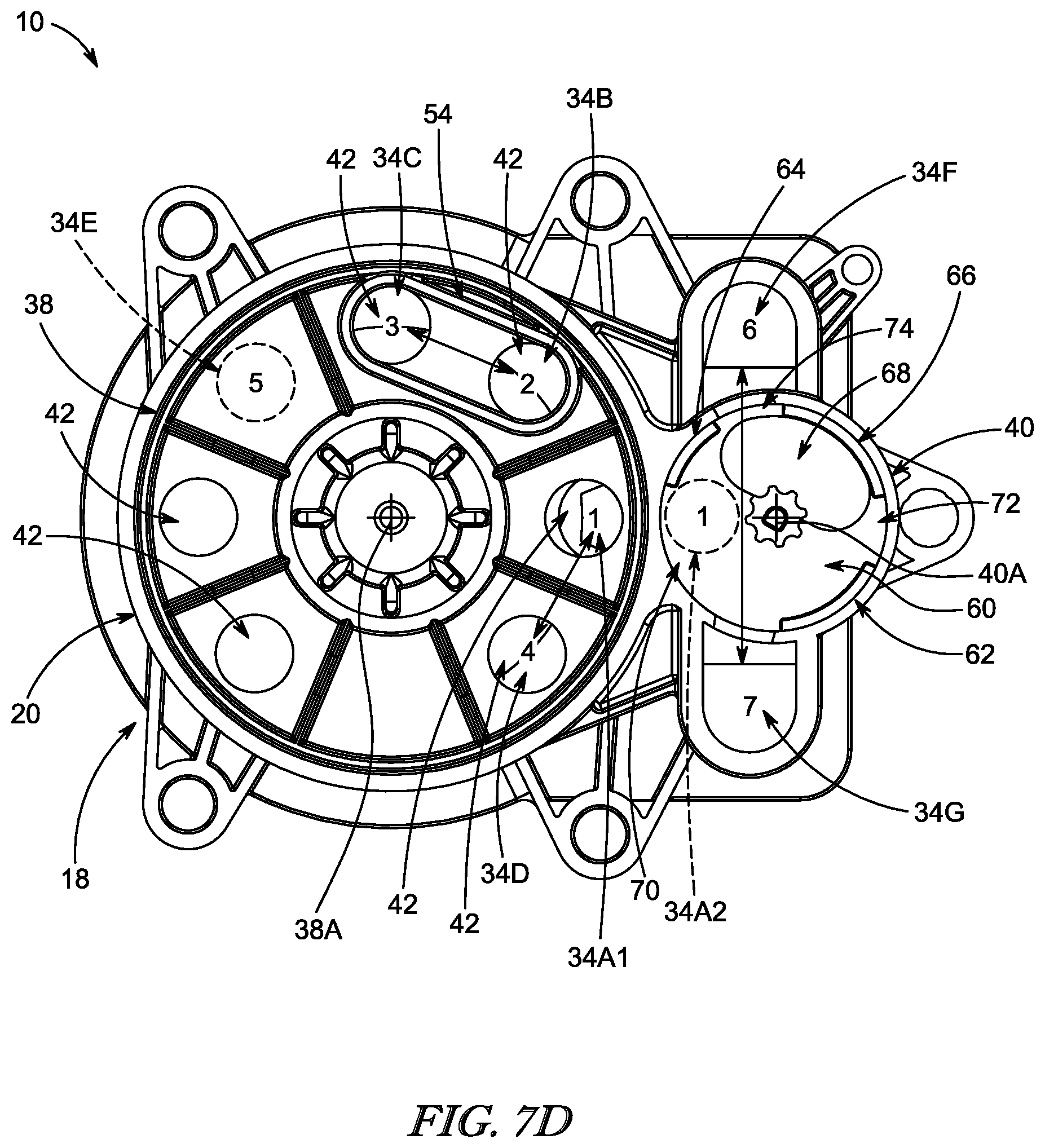 Patent US12422050 Figure 10 – Multi-way valve