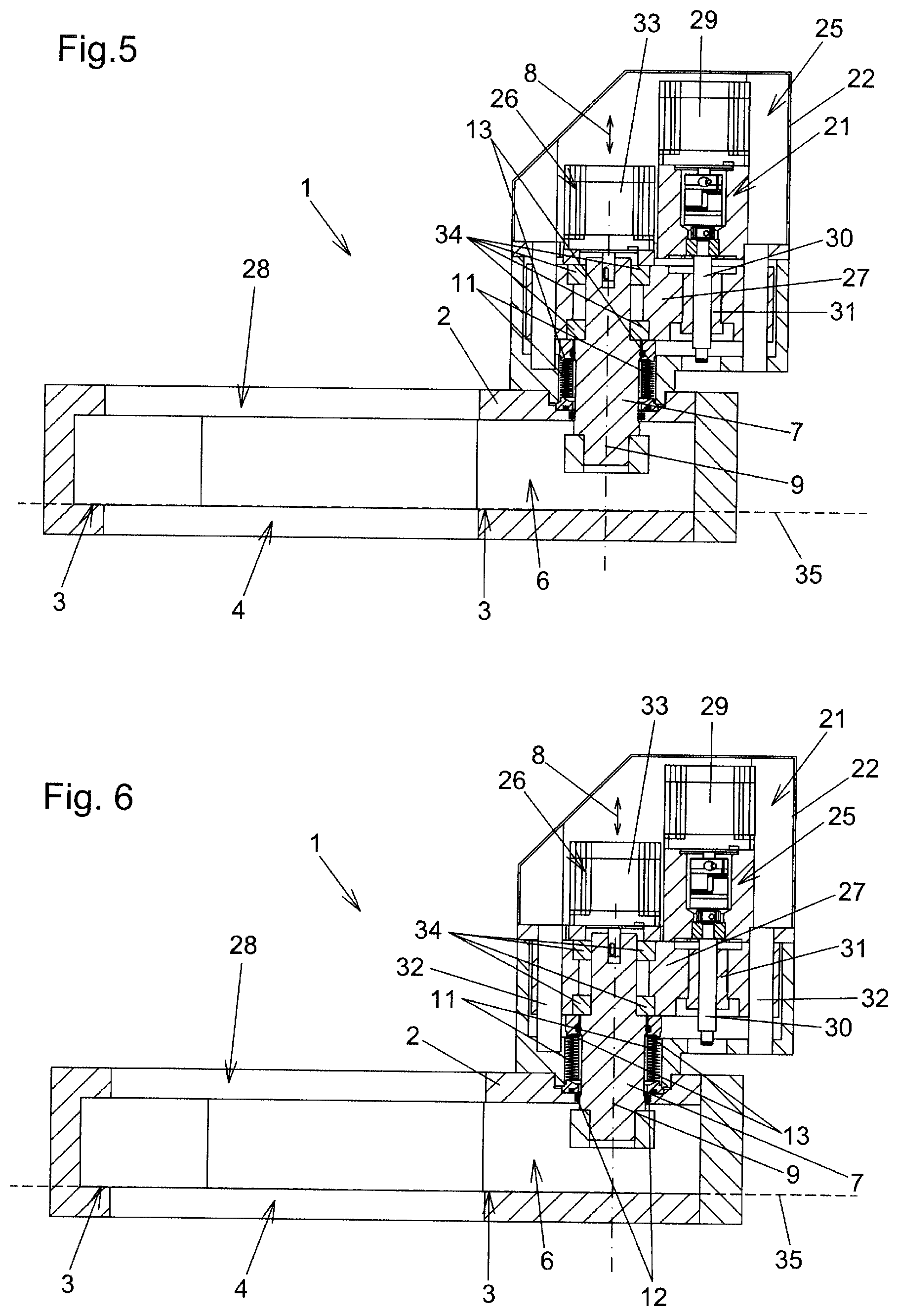 Patent US12422056 Figure 3 – Valve, in particular a vacuum valve