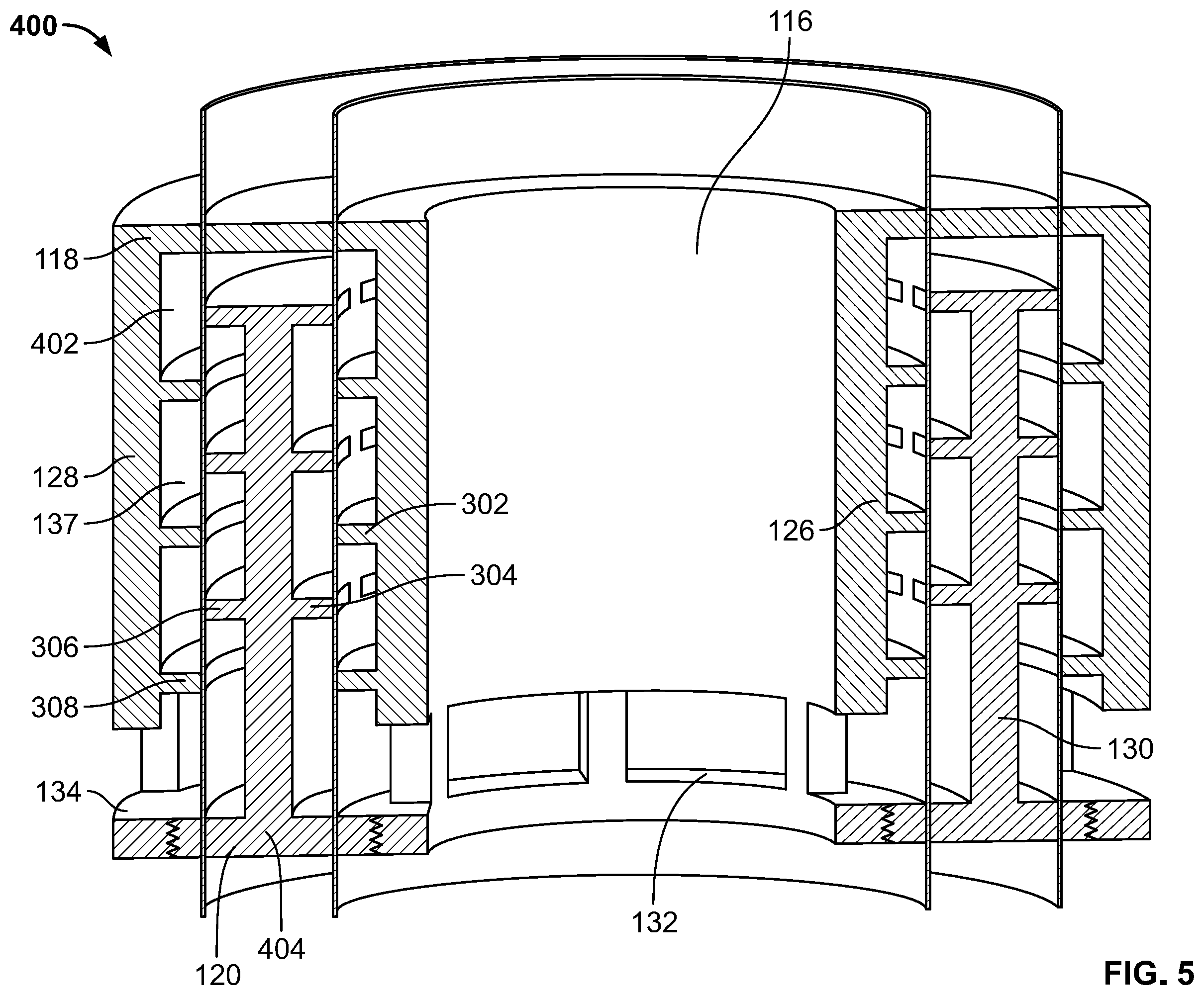 Patent US12422057 Figure 5 – Control valves and cages that are adapted to reduce flashing and cavitation