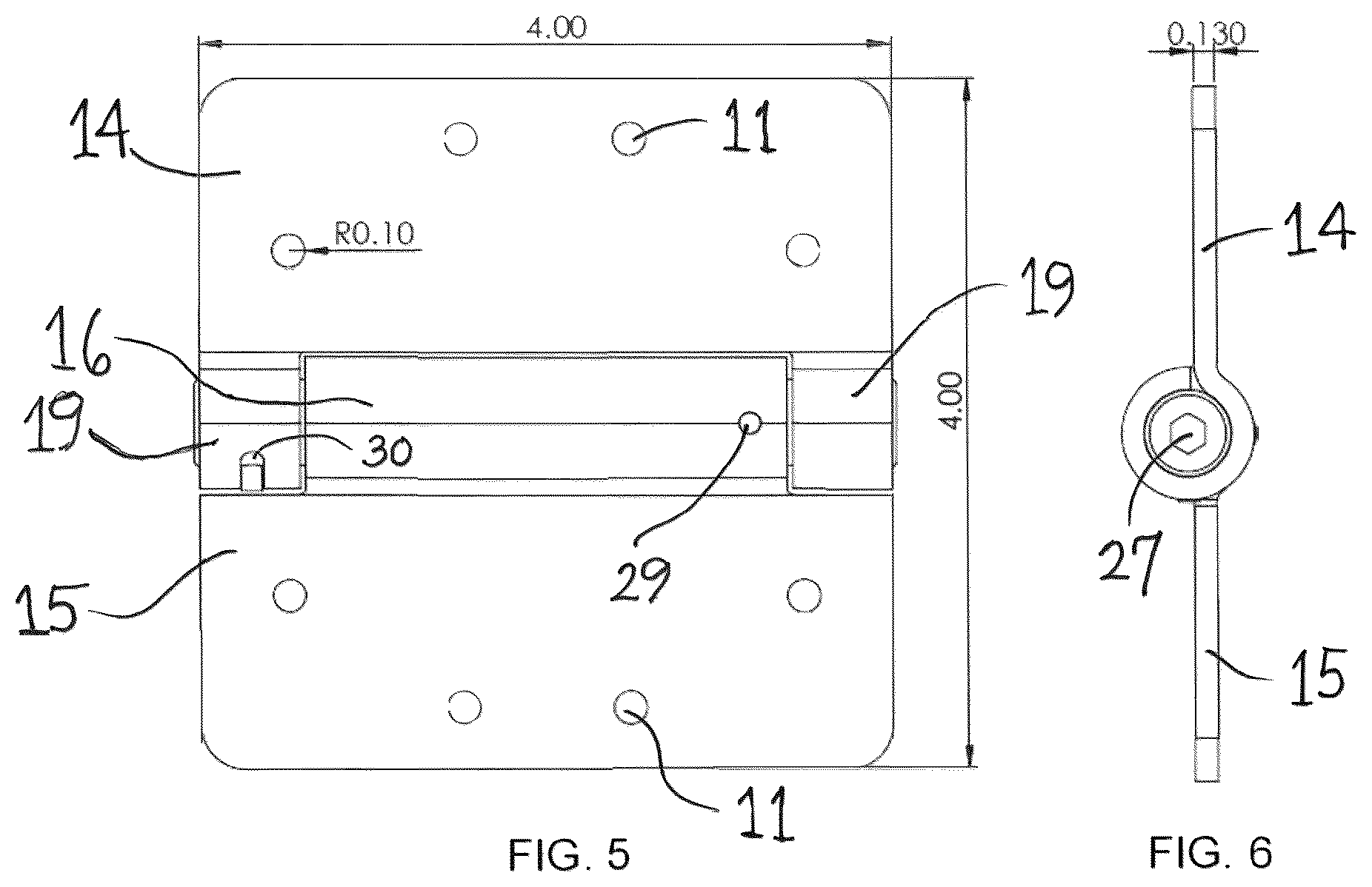 Patent US12422062 Figure 4 – Hinge assembly
