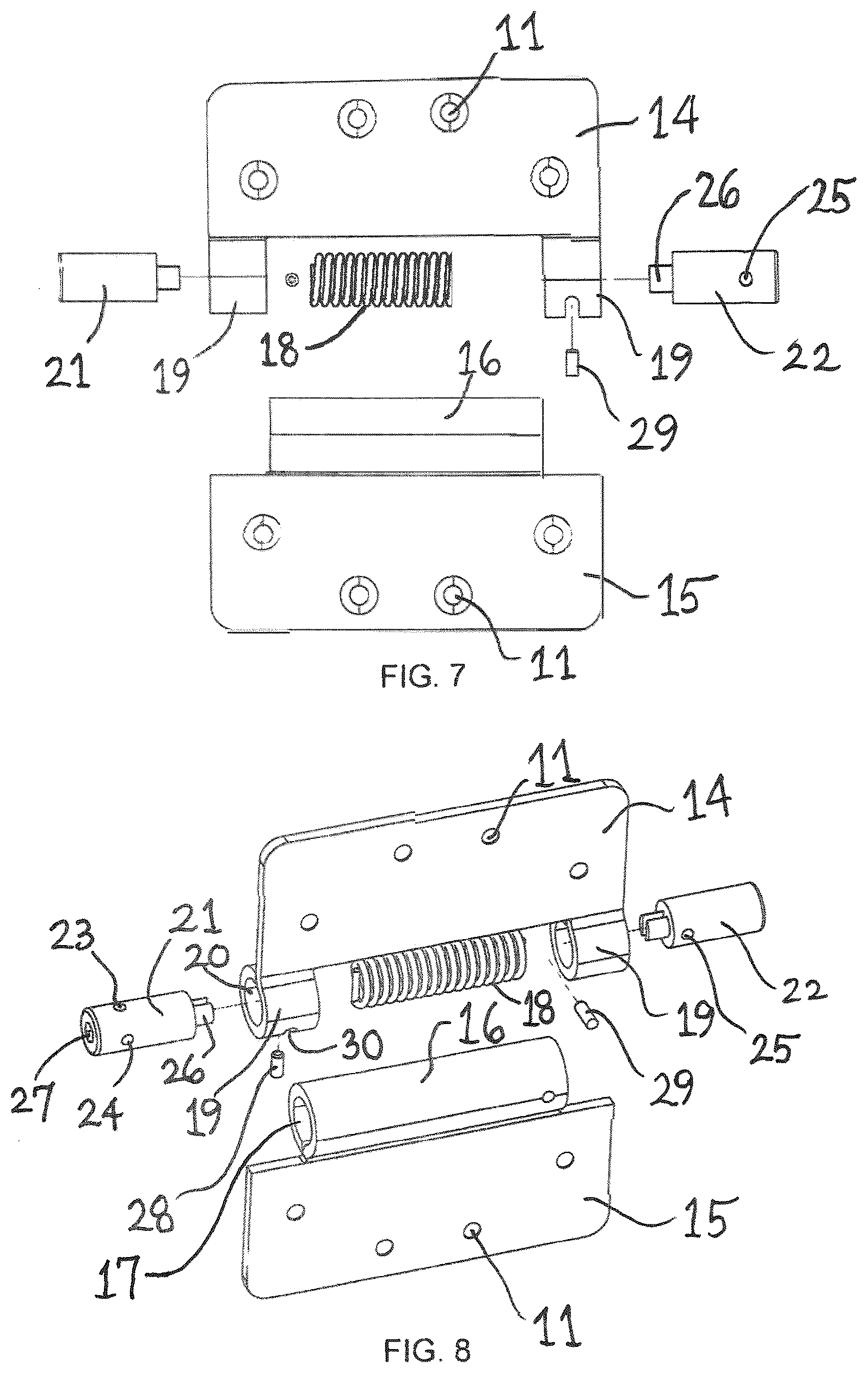 Patent US12422062 Figure 5 – Hinge assembly