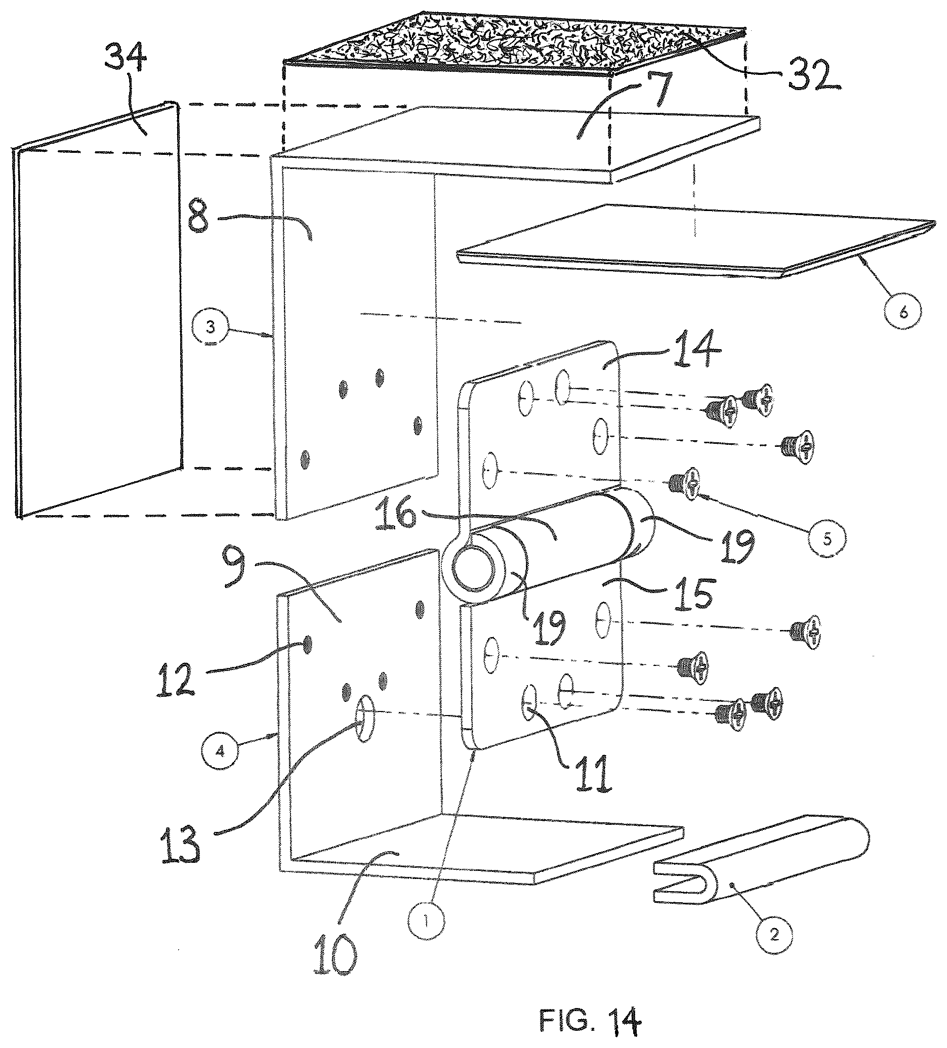 Patent US12422062 Figure 10 – Hinge assembly