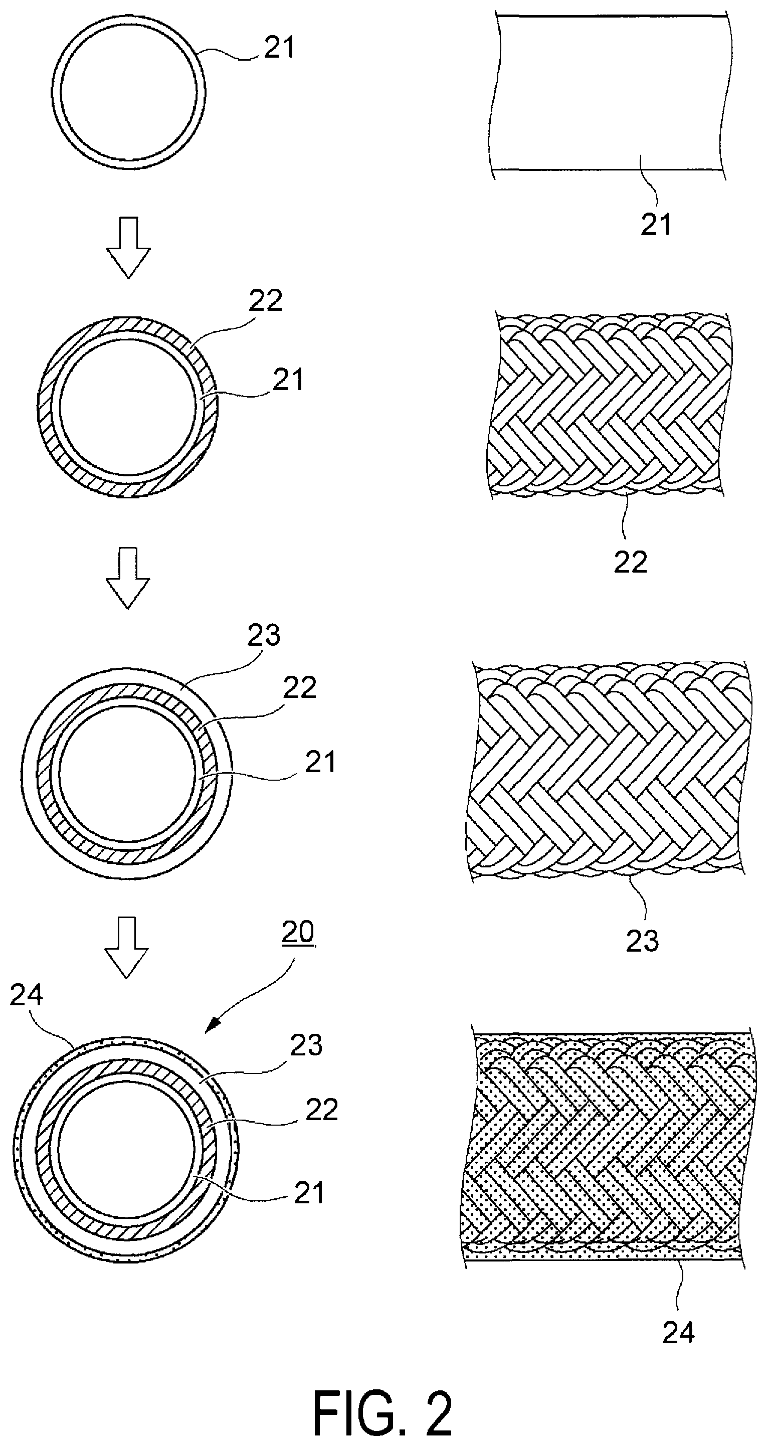 Patent US12422063 Figure 2 – Hose, method for manufacturing hose, and hydraulic pump
