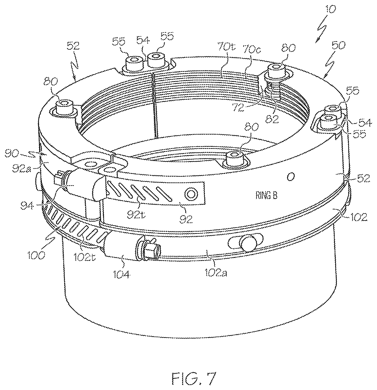Patent US12422064 Figure 6 – Pipe fittings and assemblies