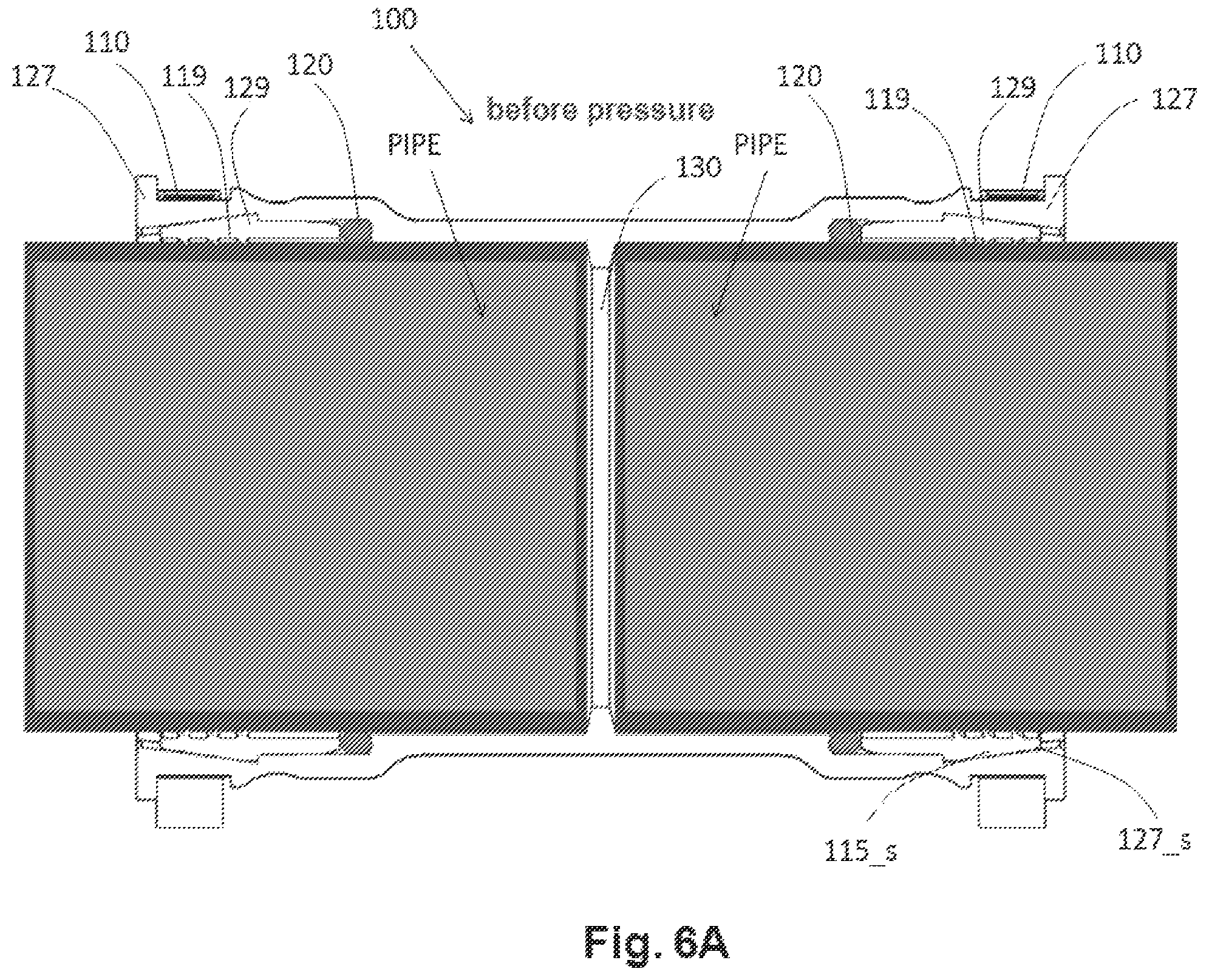 Patent US12422066 Figure 6 – Coupler with crown head for coupling pipes