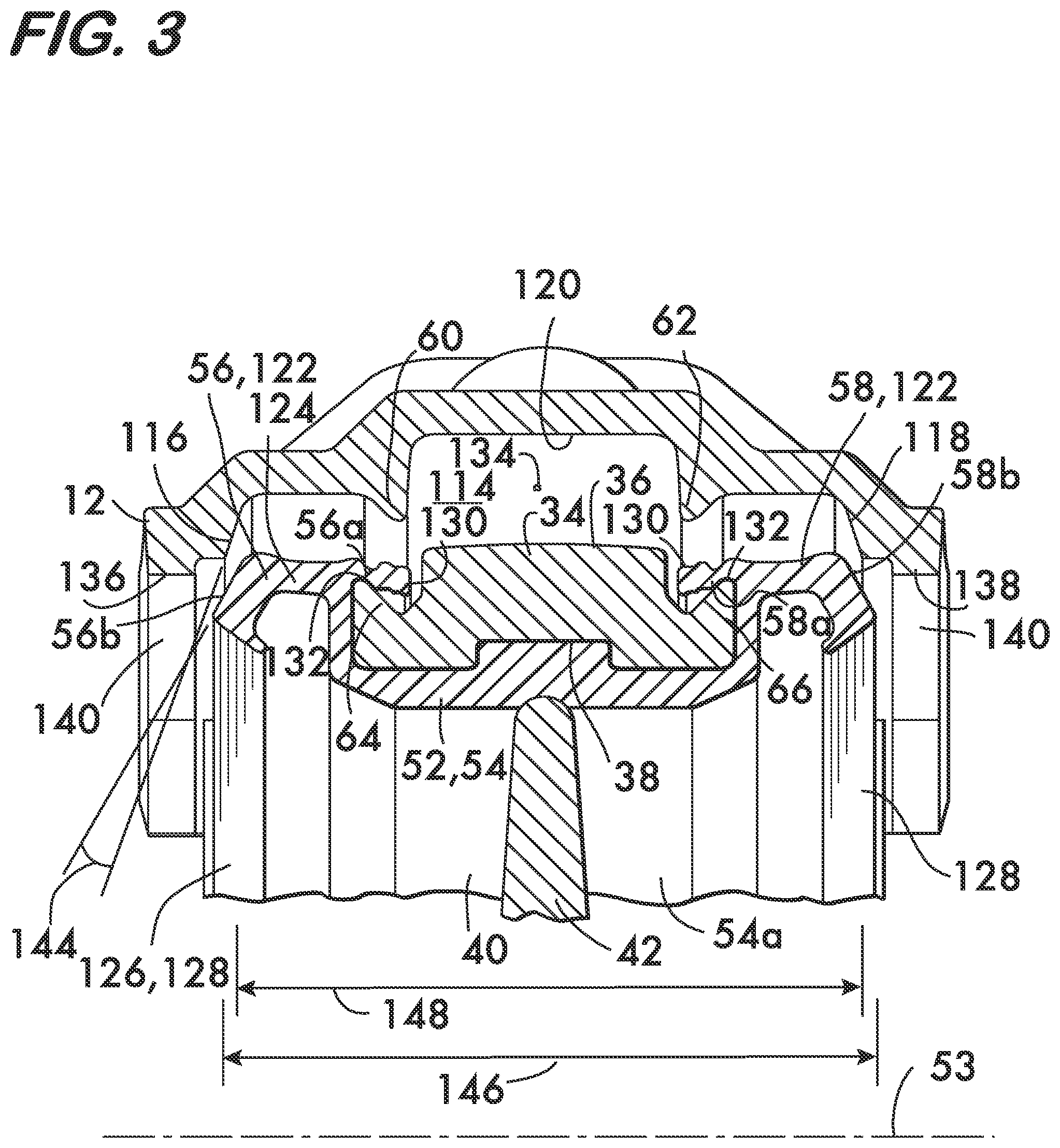 Patent US12422069 Figure 3 – Valve and coupling