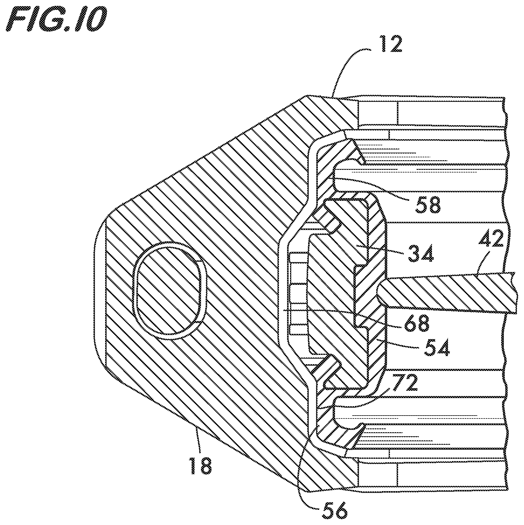 Patent US12422069 Figure 9 – Valve and coupling