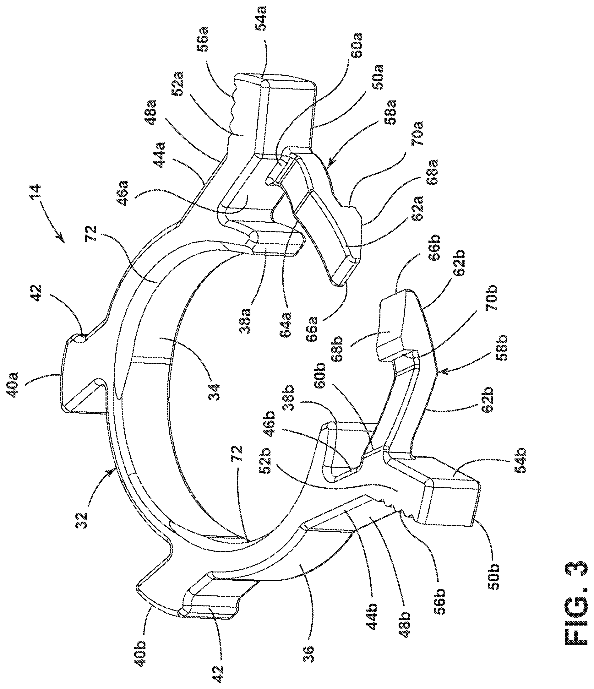 Patent US12422072 Figure 3 – Quick-connect clip assembly for an evaporative emissions canister port