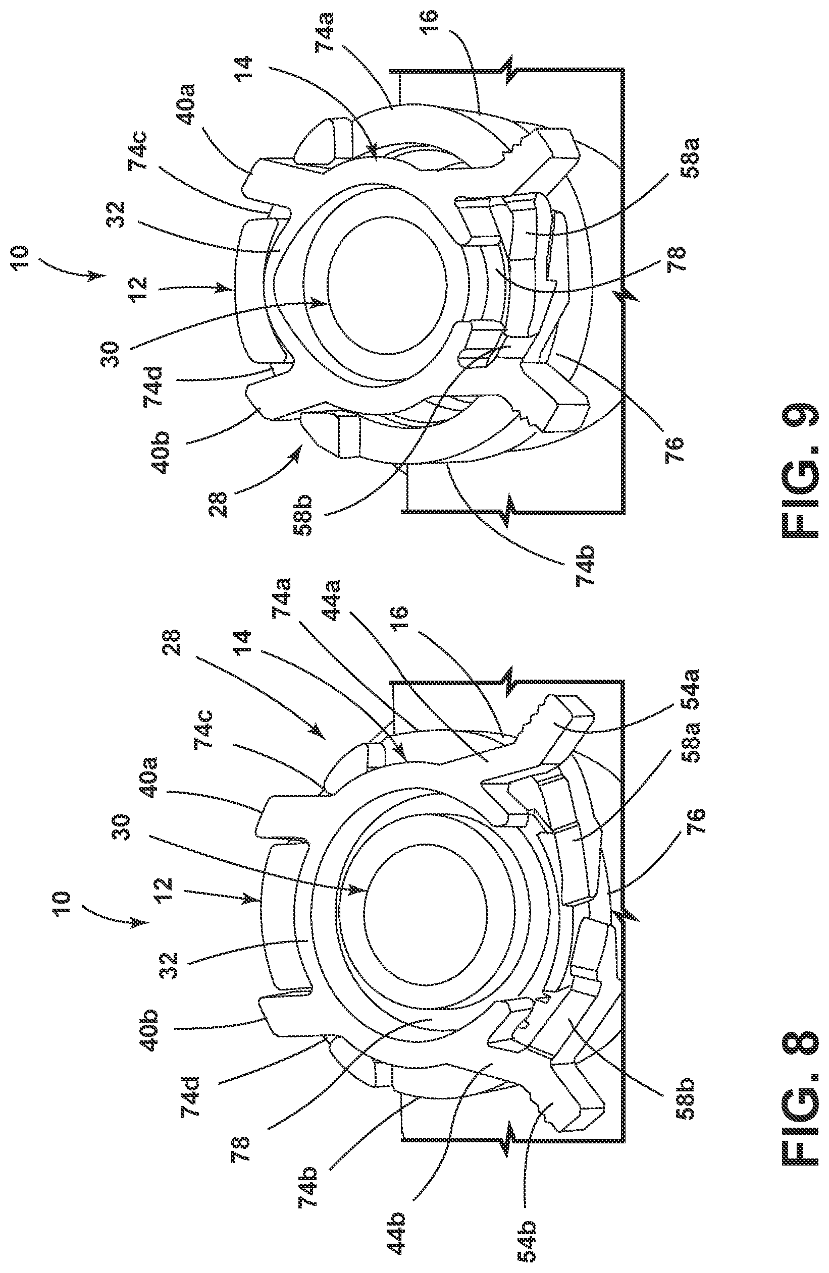 Patent US12422072 Figure 8 – Quick-connect clip assembly for an evaporative emissions canister port