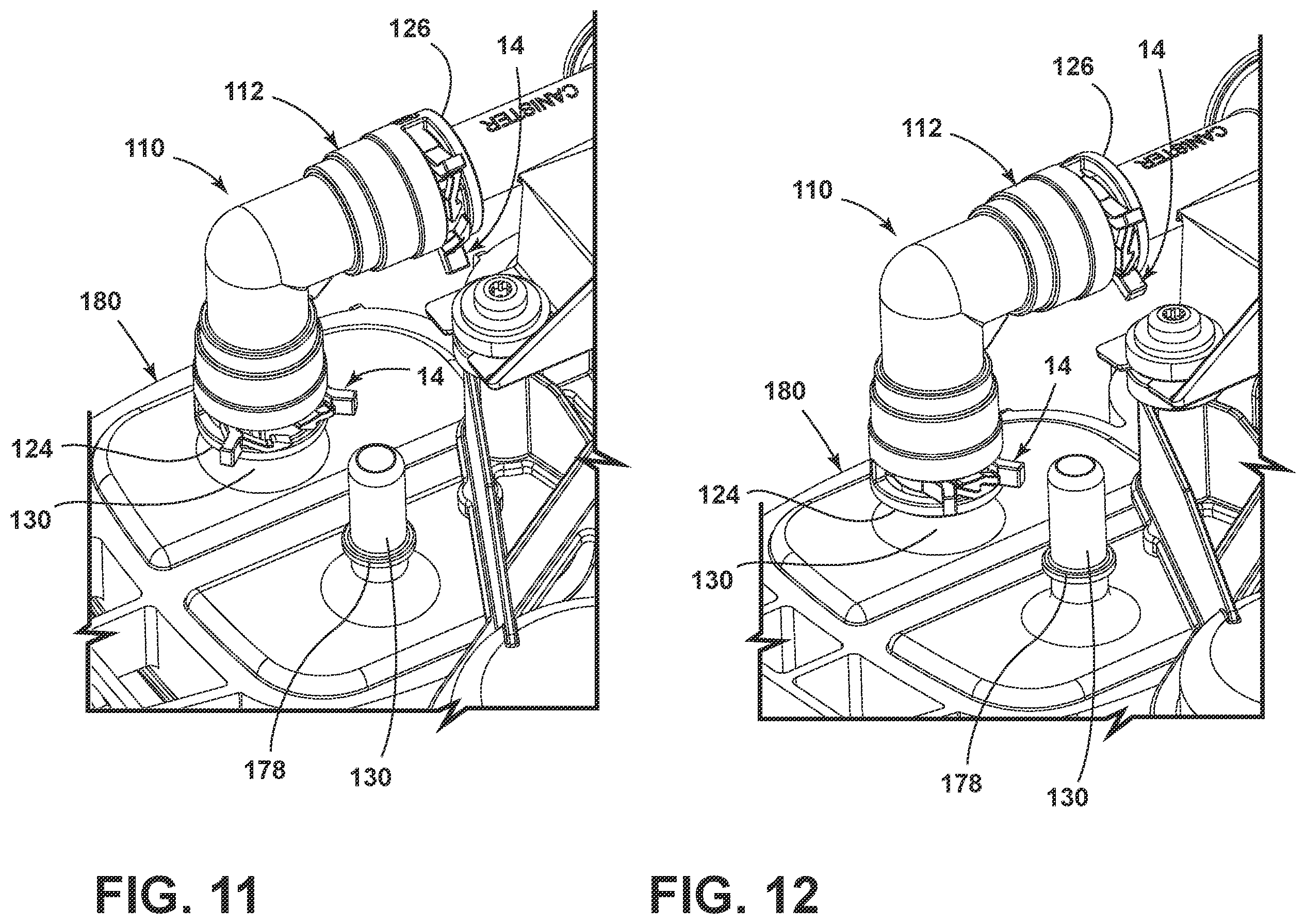 Patent US12422072 Figure 10 – Quick-connect clip assembly for an evaporative emissions canister port