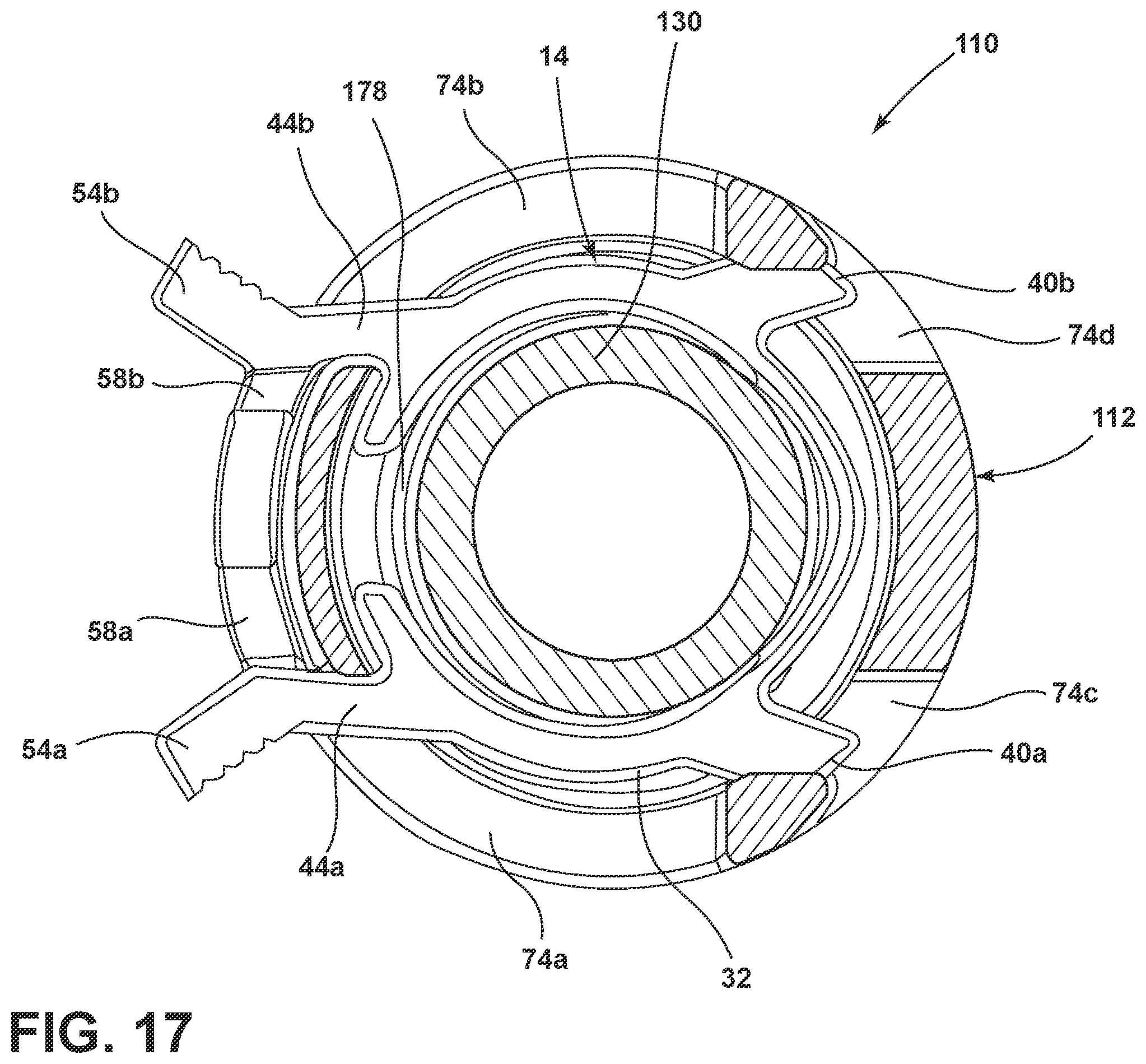 Patent US12422072 Figure 14 – Quick-connect clip assembly for an evaporative emissions canister port
