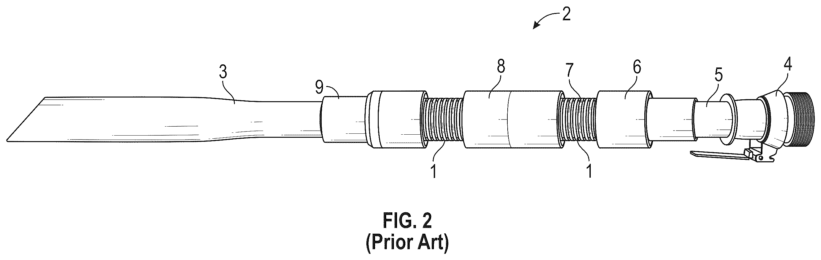 Patent US12422074 Figure 2 – Vacuum hose connection system