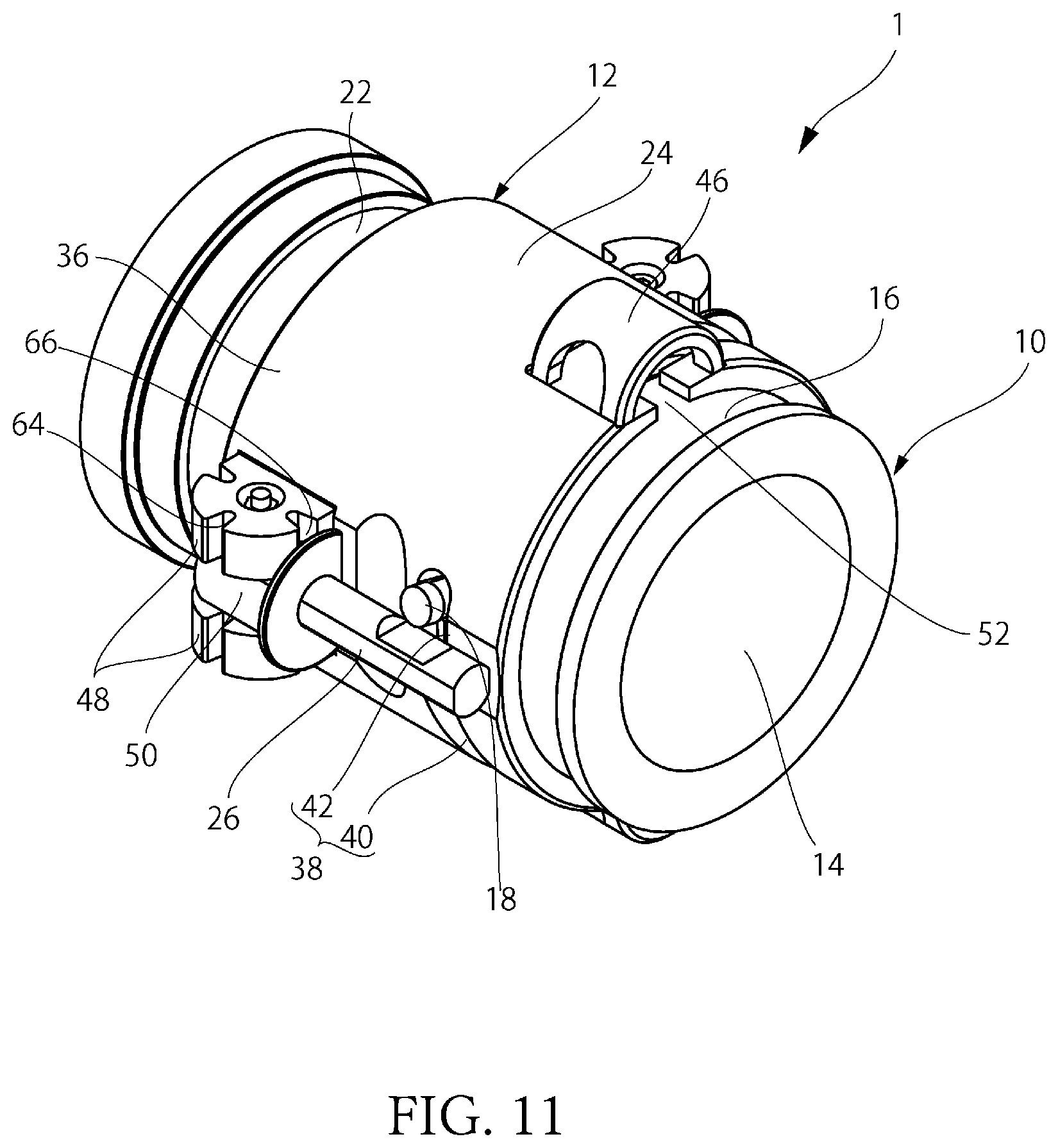 Patent US12422076 Figure 11 – Pipe joint assembly