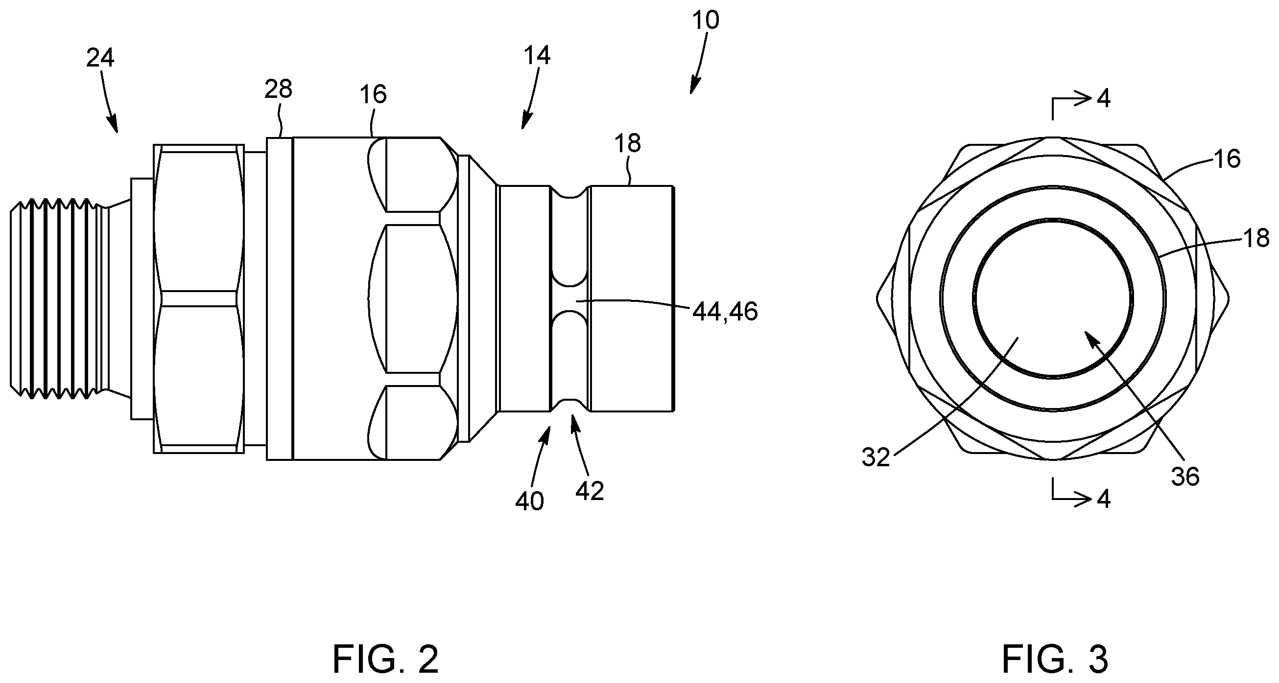 Patent US12422078 Figure 2 – Swivelling coupling with external sealing element